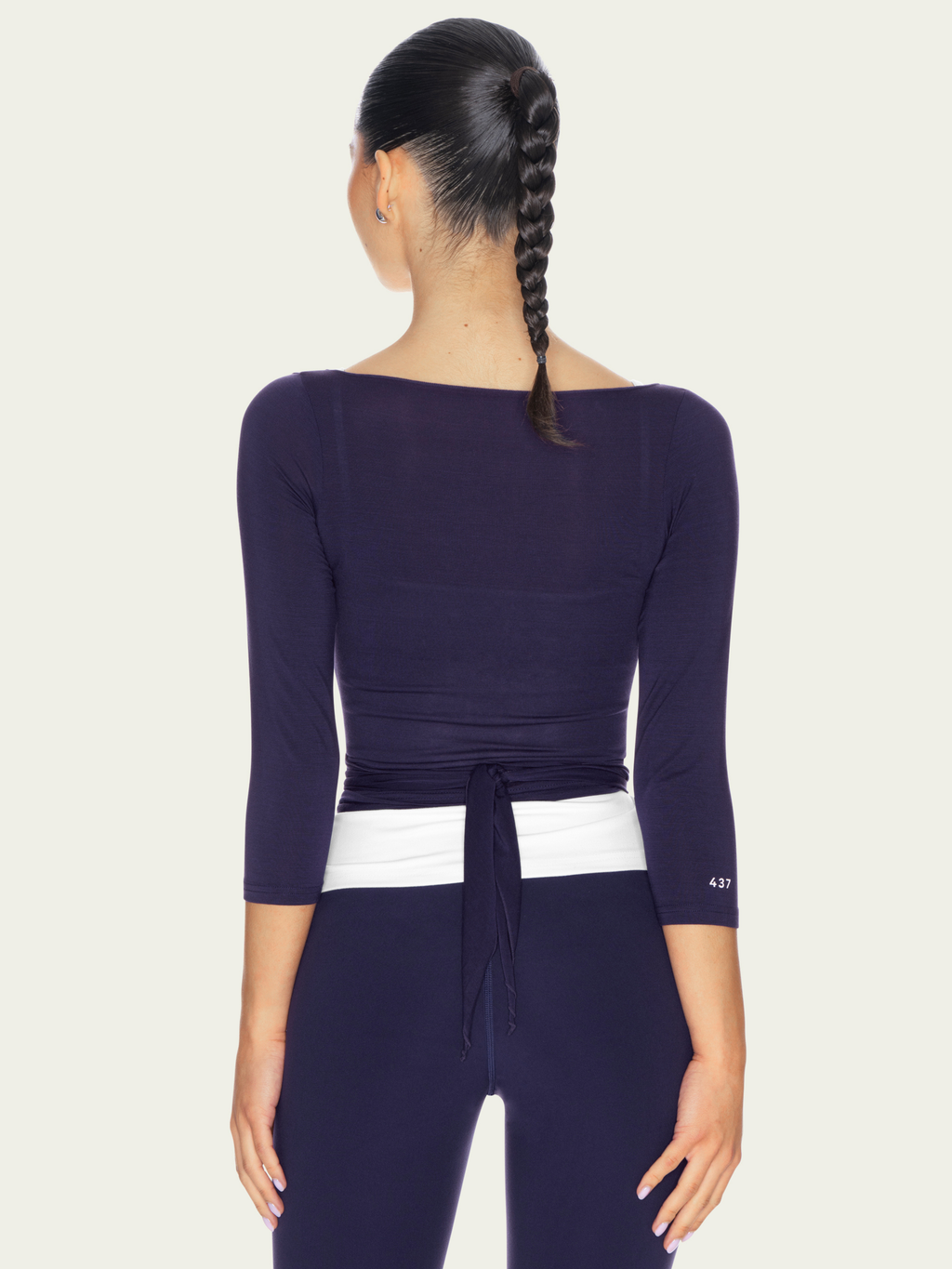 The 3/4 Ballet Wrap Navy