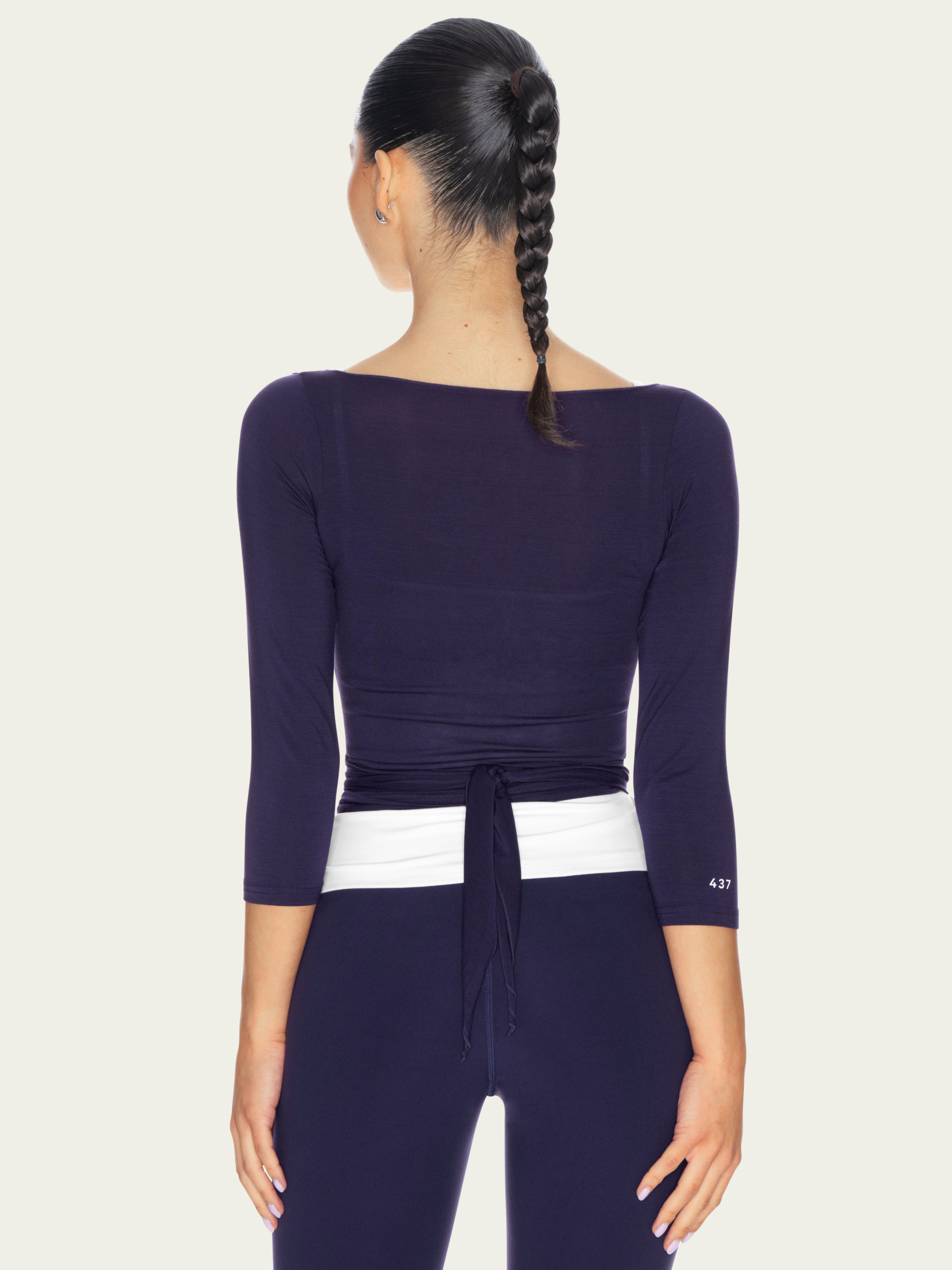The 3/4 Ballet Wrap Navy