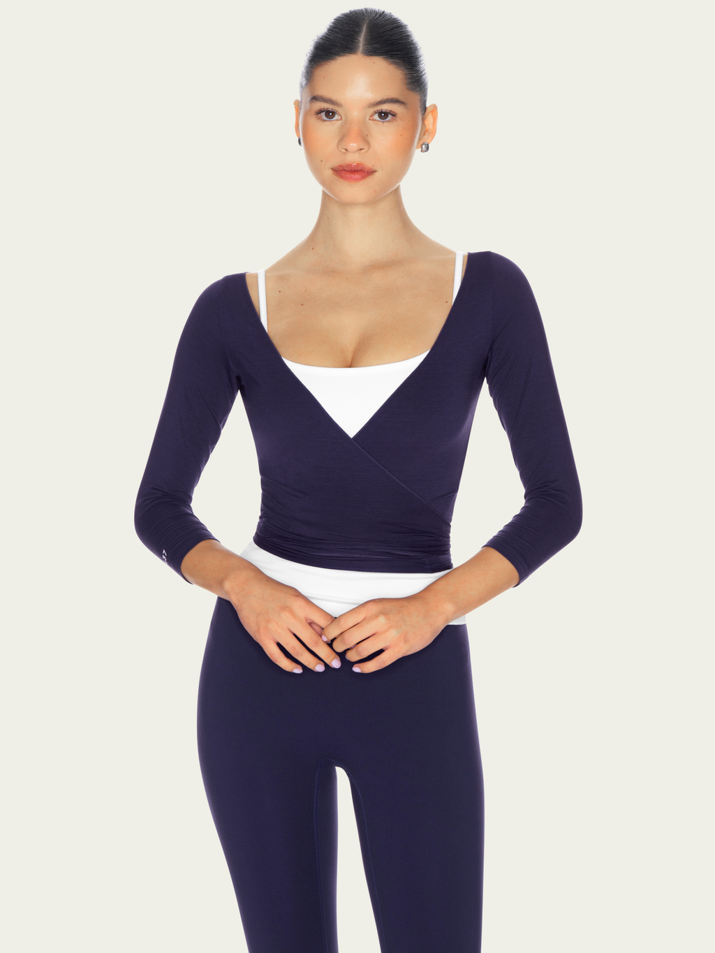 The 3/4 Ballet Wrap Navy
