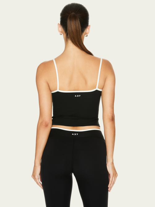 The Ballet Tank Black & Cream