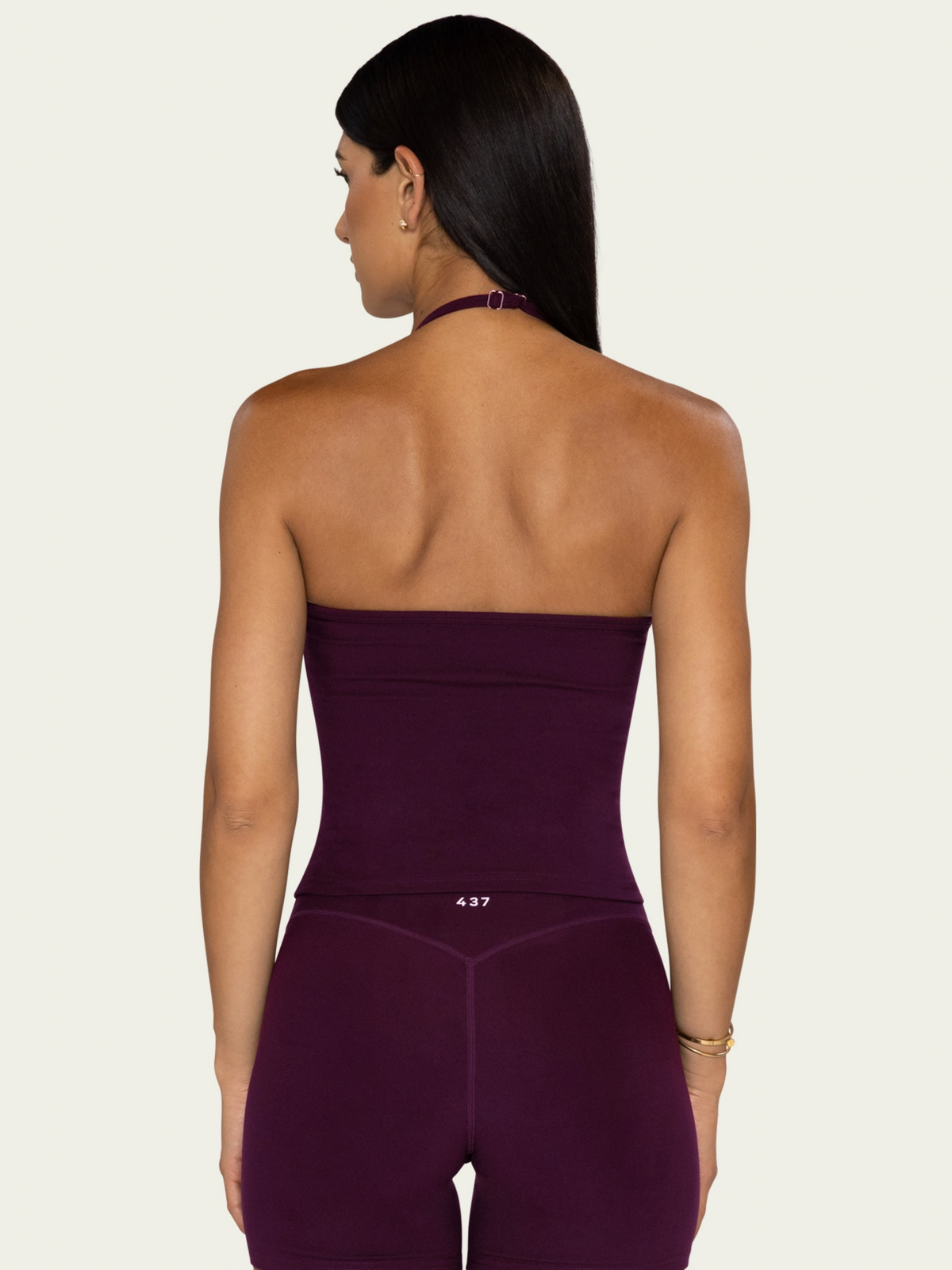 The Bare Hip Tank Plum