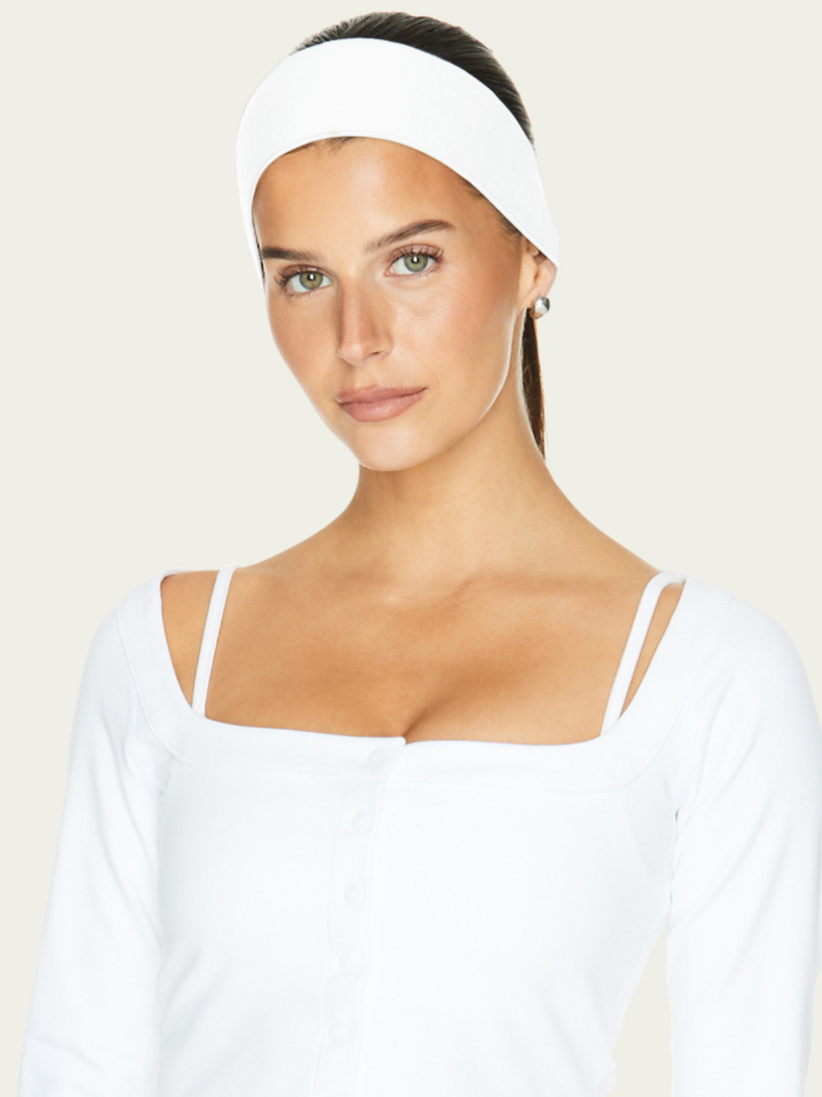 Contour Headband 2 Pack White & Heather Grey