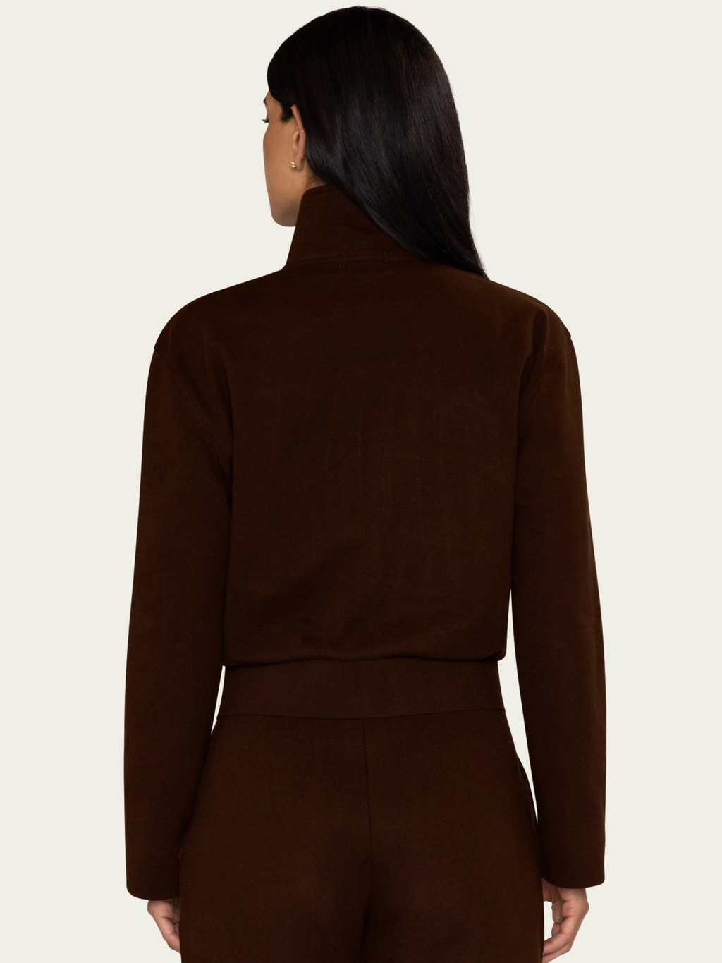 The Funnel Zip Sweatshirt Ganache