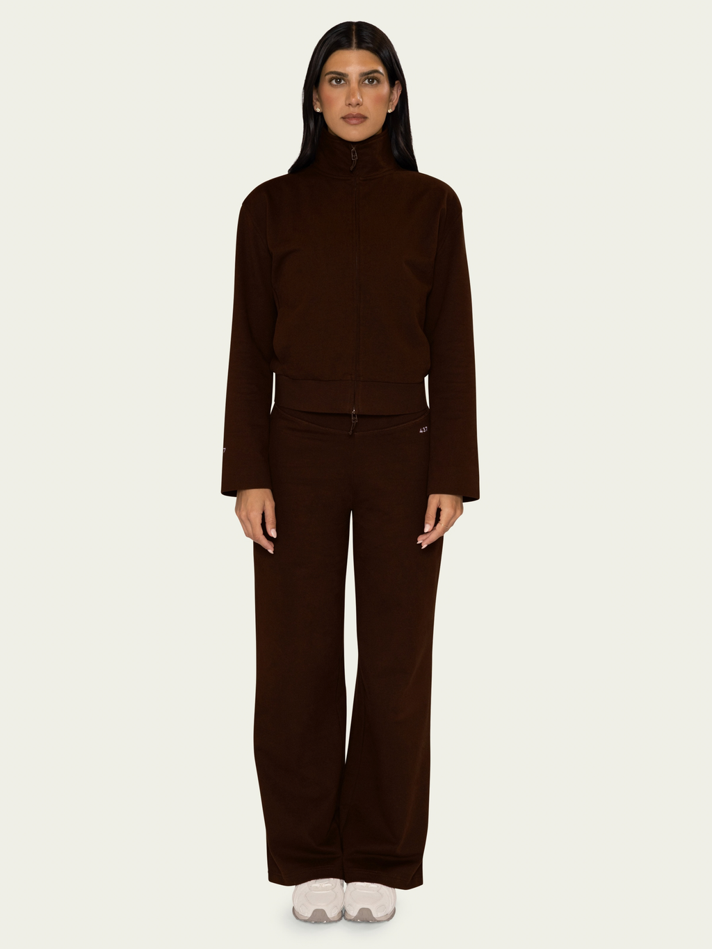 The Funnel Zip Sweatshirt Ganache