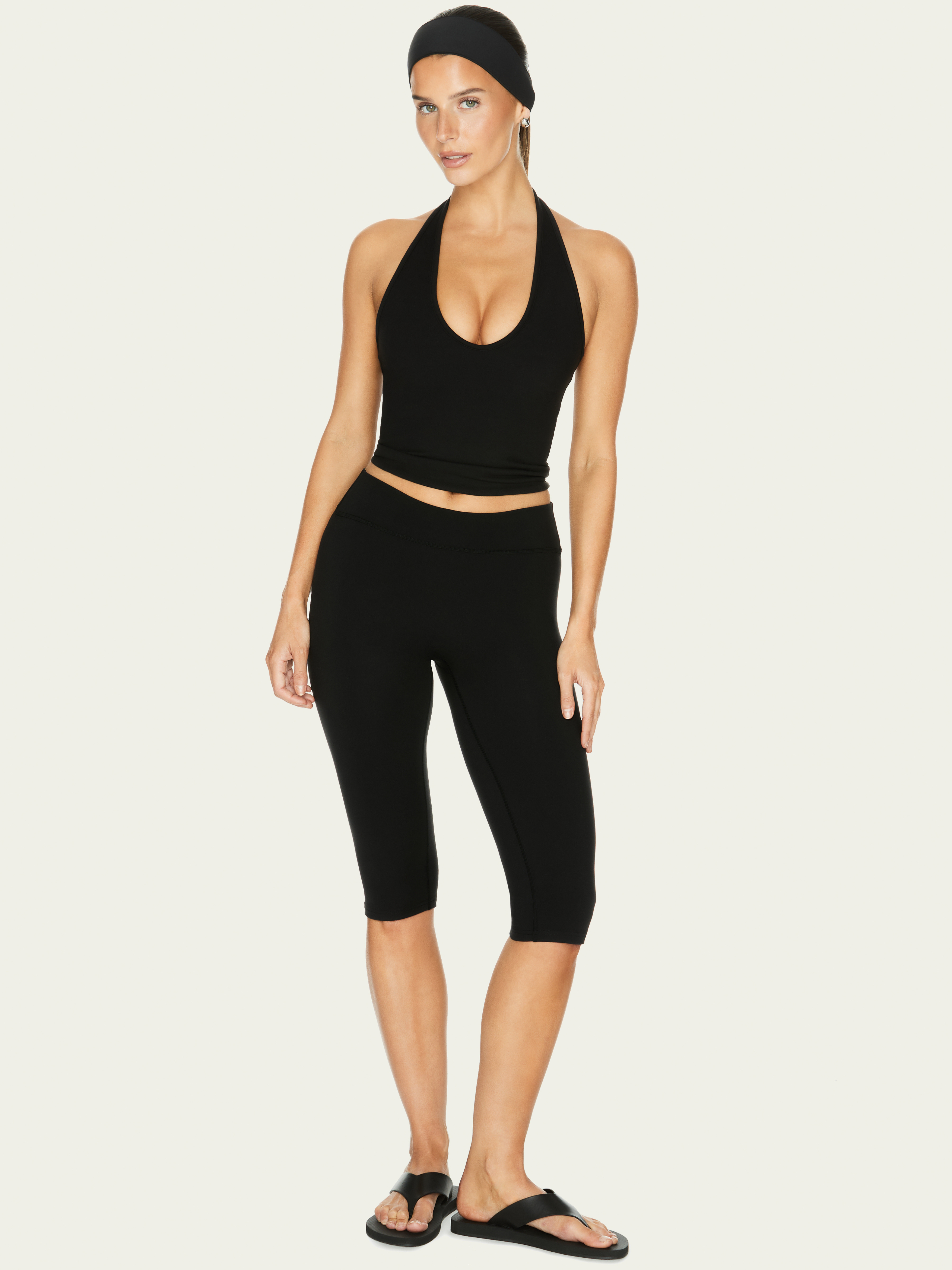 The Halter Tank Black