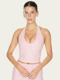 The Halter Tank Powder Pink