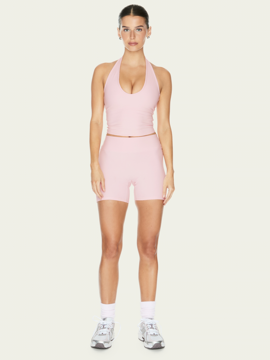 The Halter Tank Powder Pink