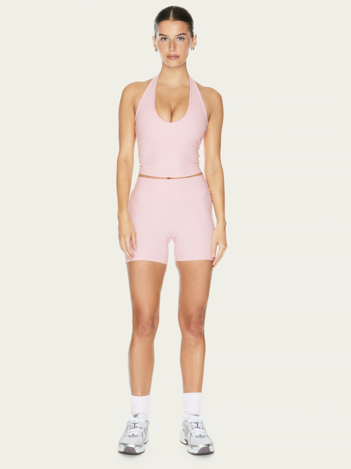 The Halter Tank Powder Pink