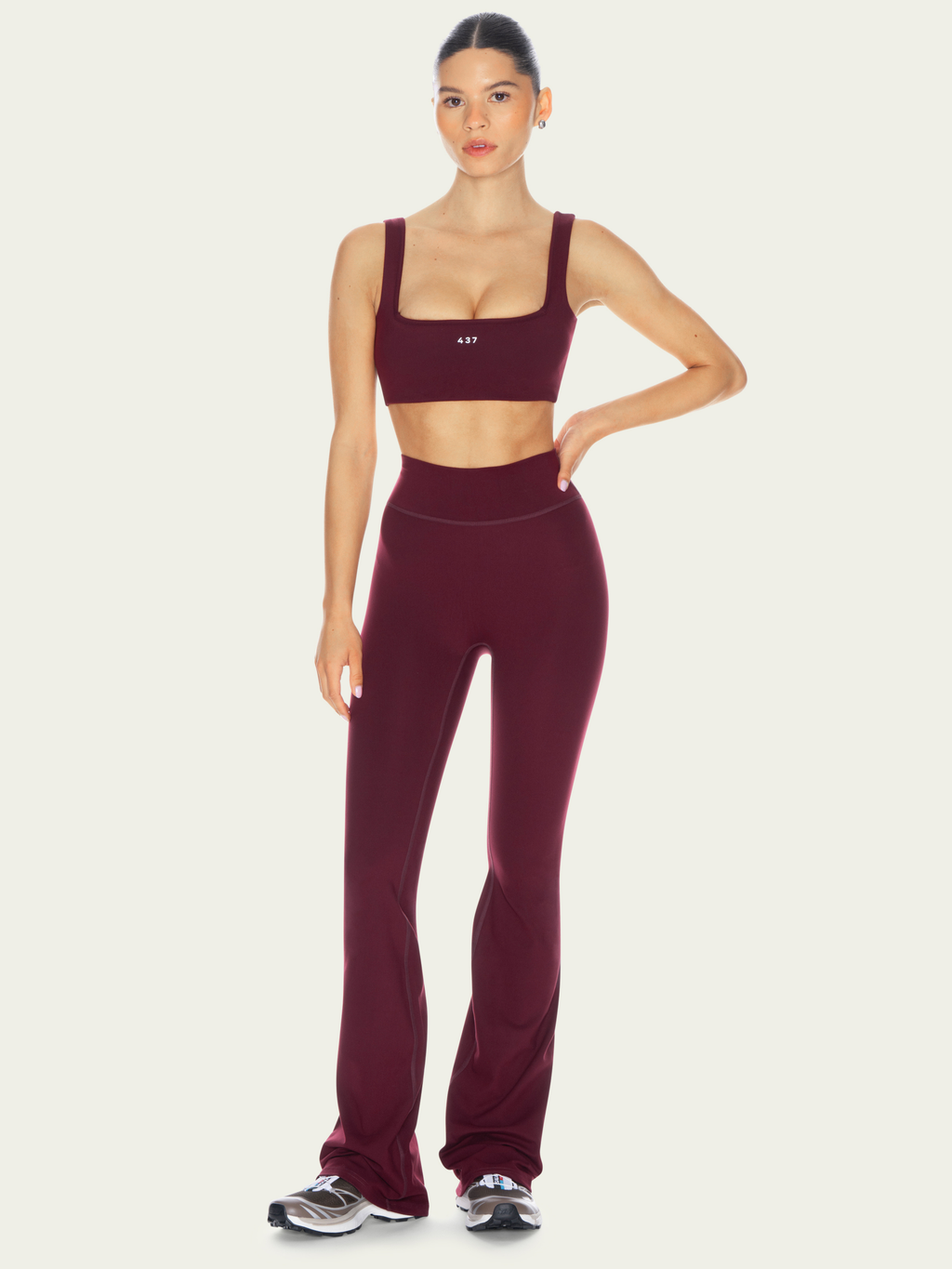 The Leisure Pant Black Cherry