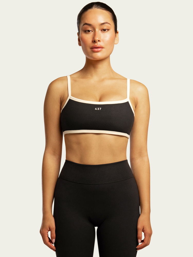 The Micro Bra / Black-Cream