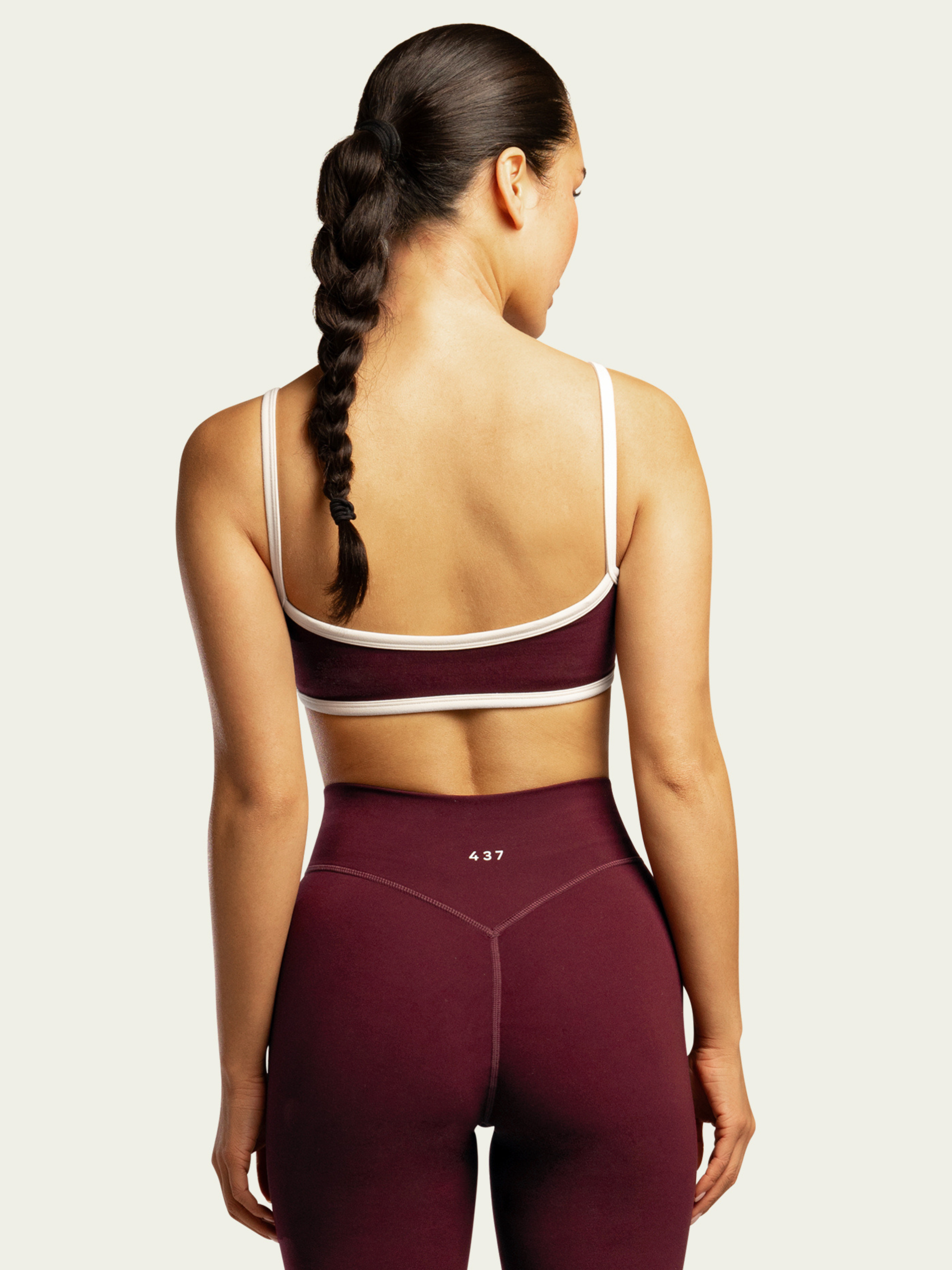 The Micro Bra Black Cherry & Cream