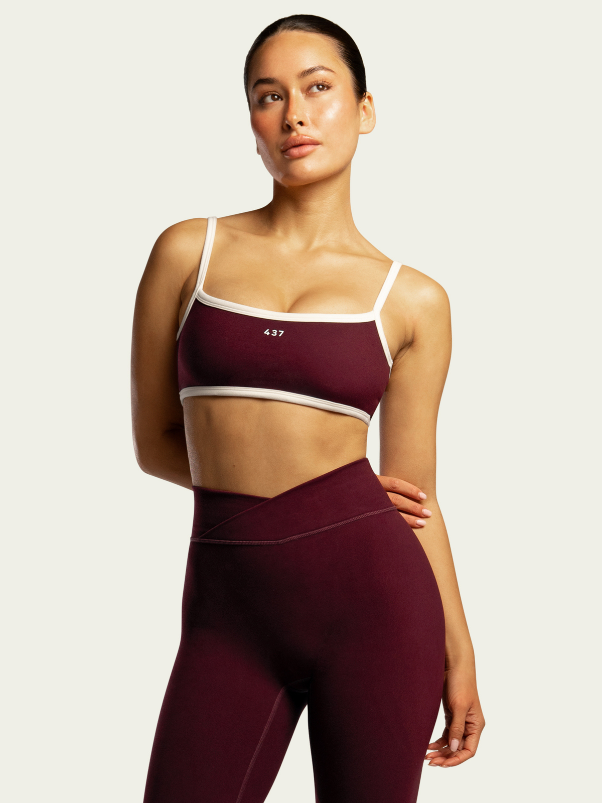 The Micro Bra Black Cherry & Cream