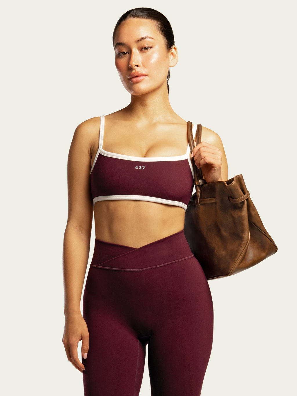 The Micro Bra Black Cherry & Cream