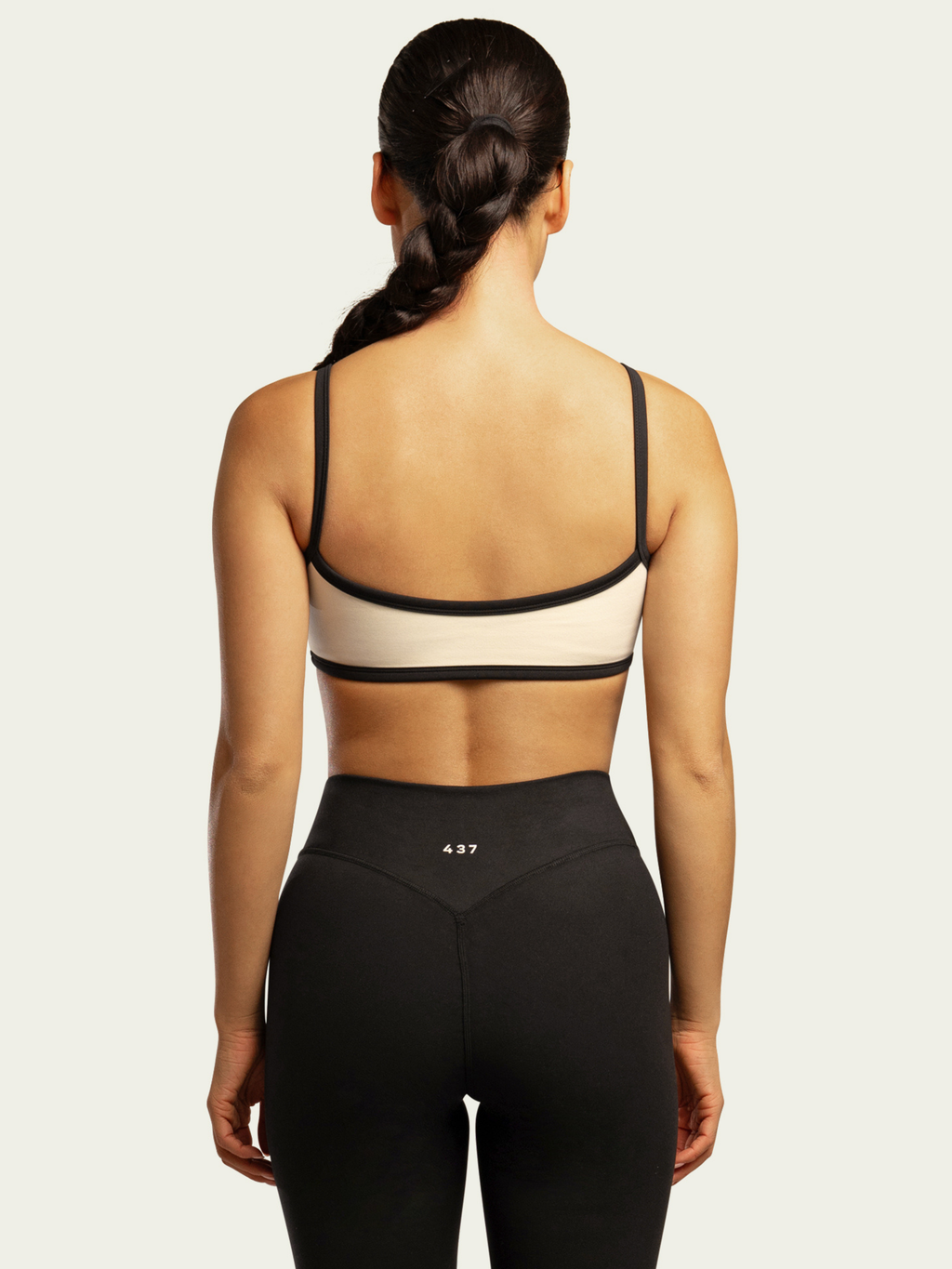 The Micro Bra Cream & Black