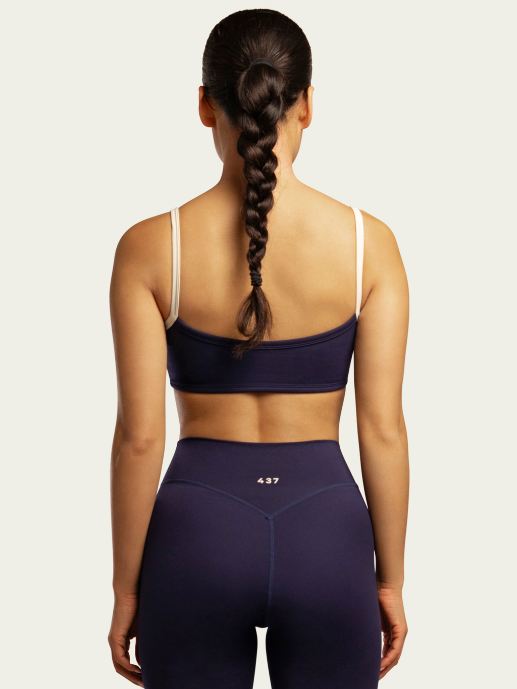 The Micro Bra / Navy-Cream