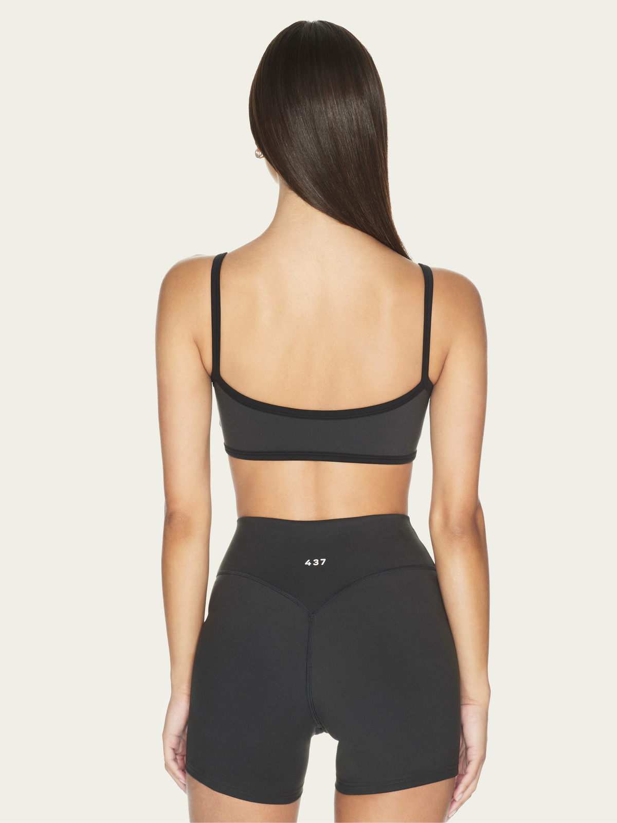 The Micro Bra Charcoal & Black