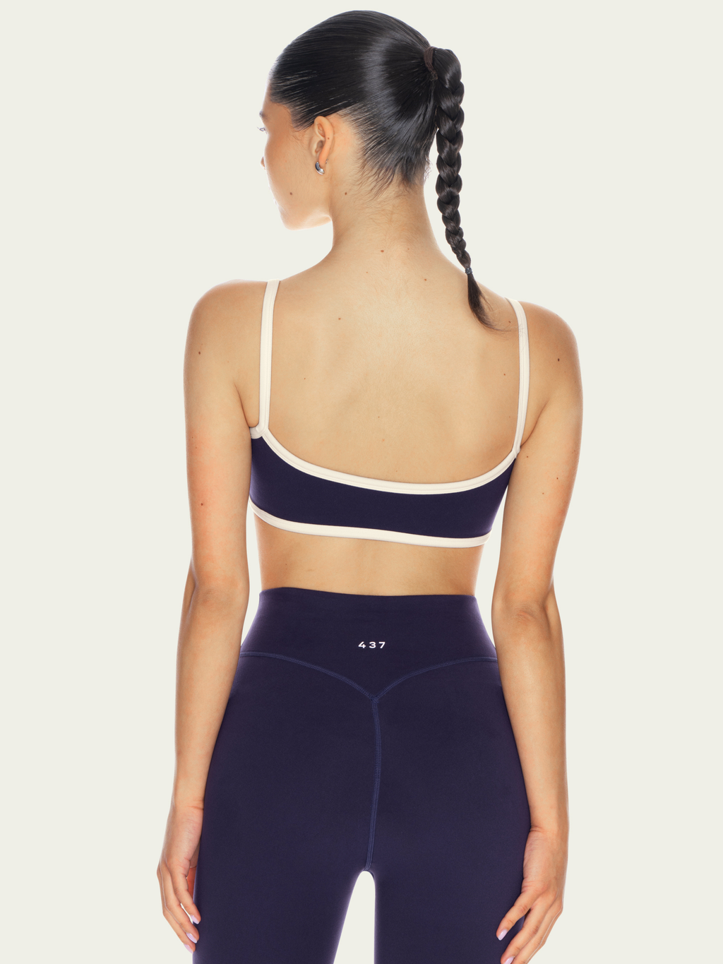 The Micro Bra Navy & Cream