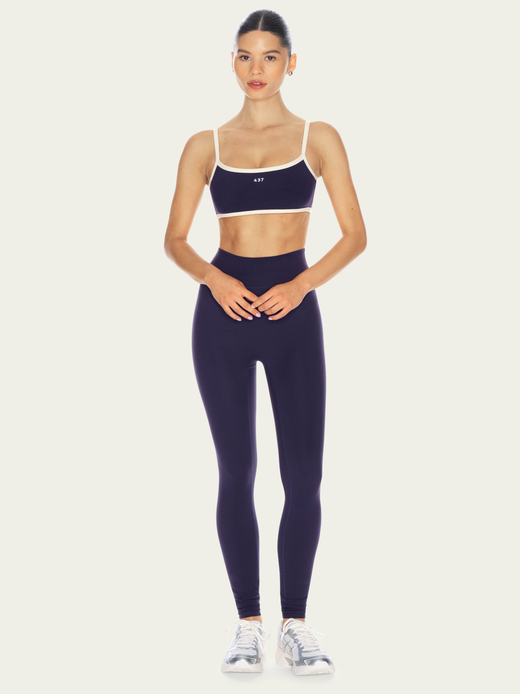 The Micro Bra Navy & Cream