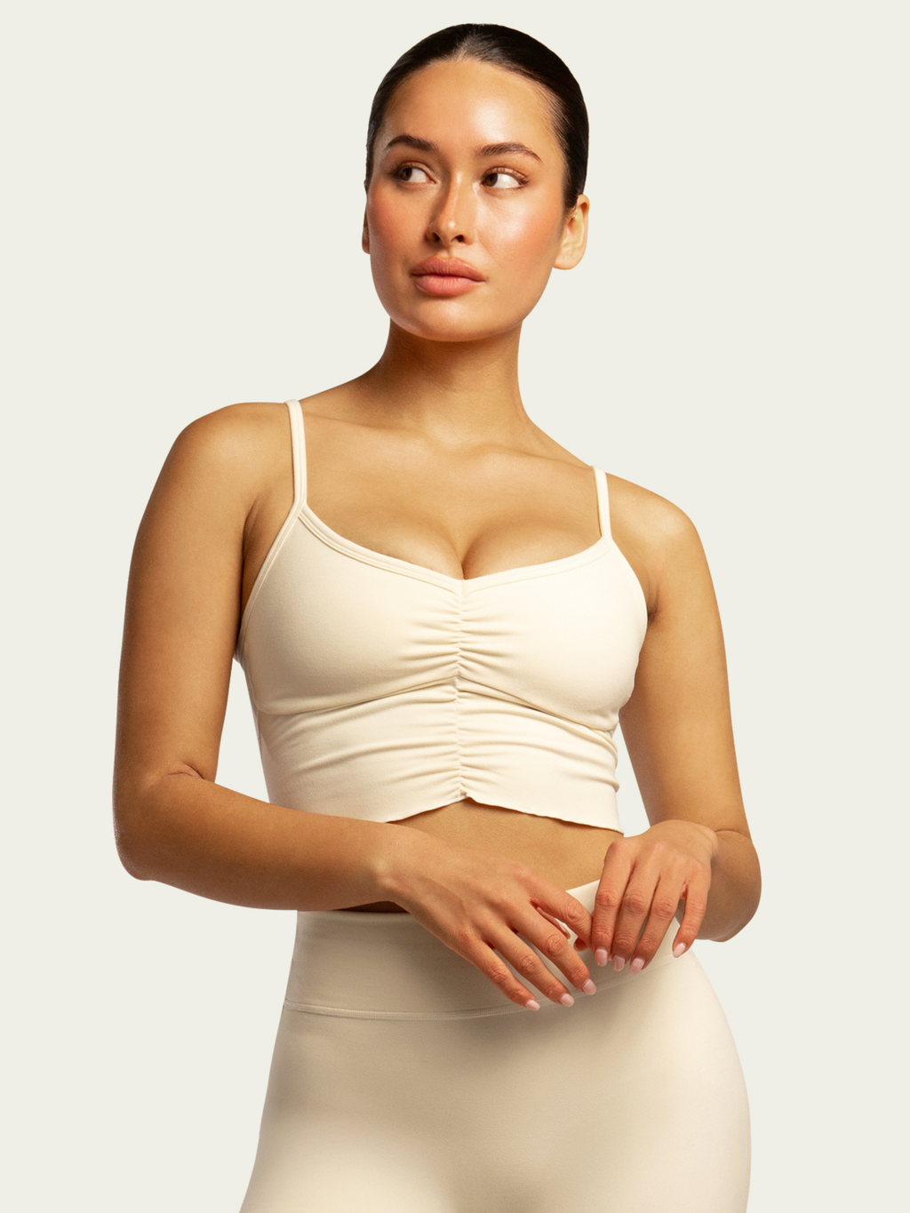 The Scrunch Bra / Cream