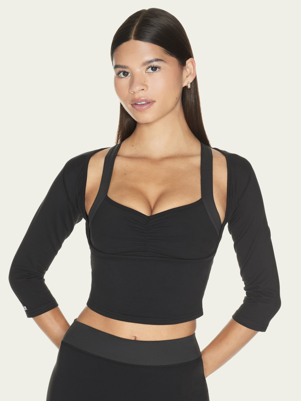 The Sculpt Bra Black & Charcoal