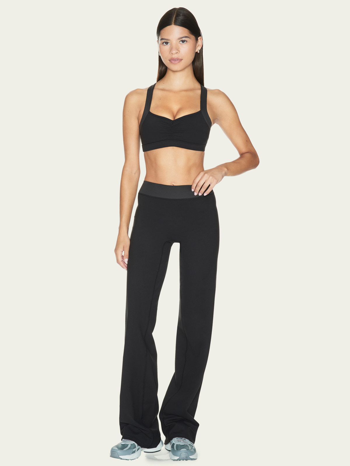 The Sculpt Bra Black & Charcoal