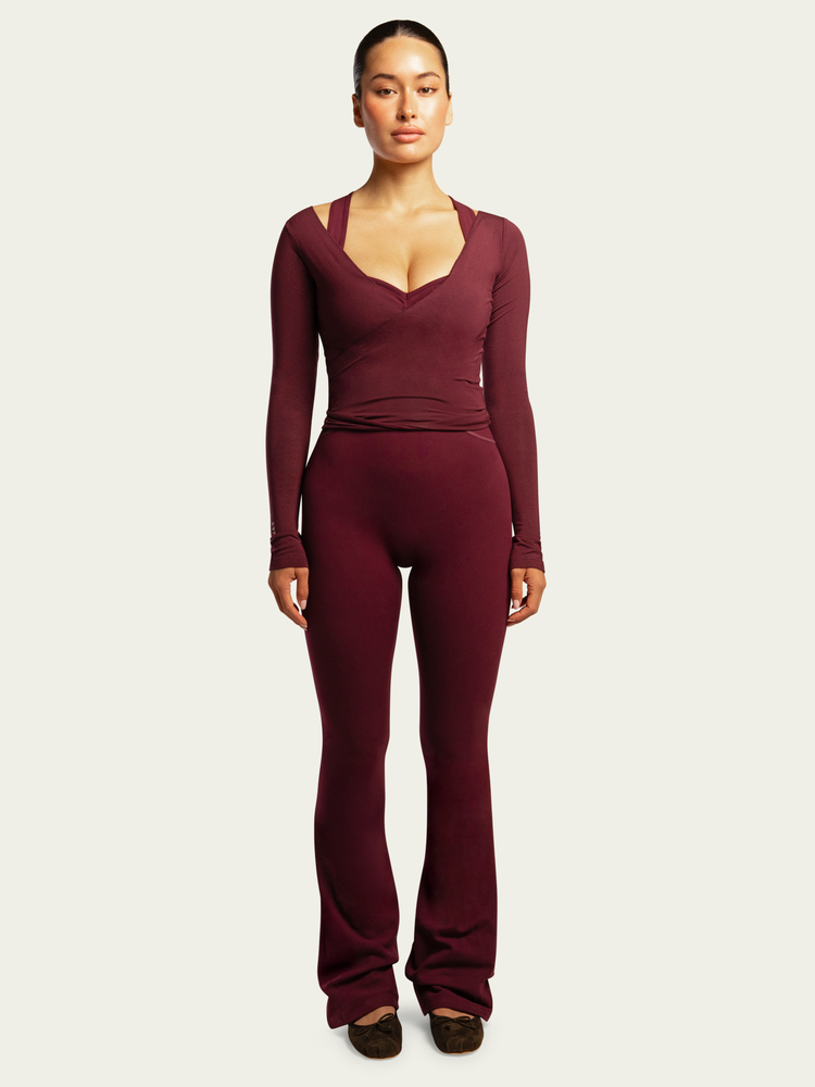 The Sculpt Onesie / Black-Cherry