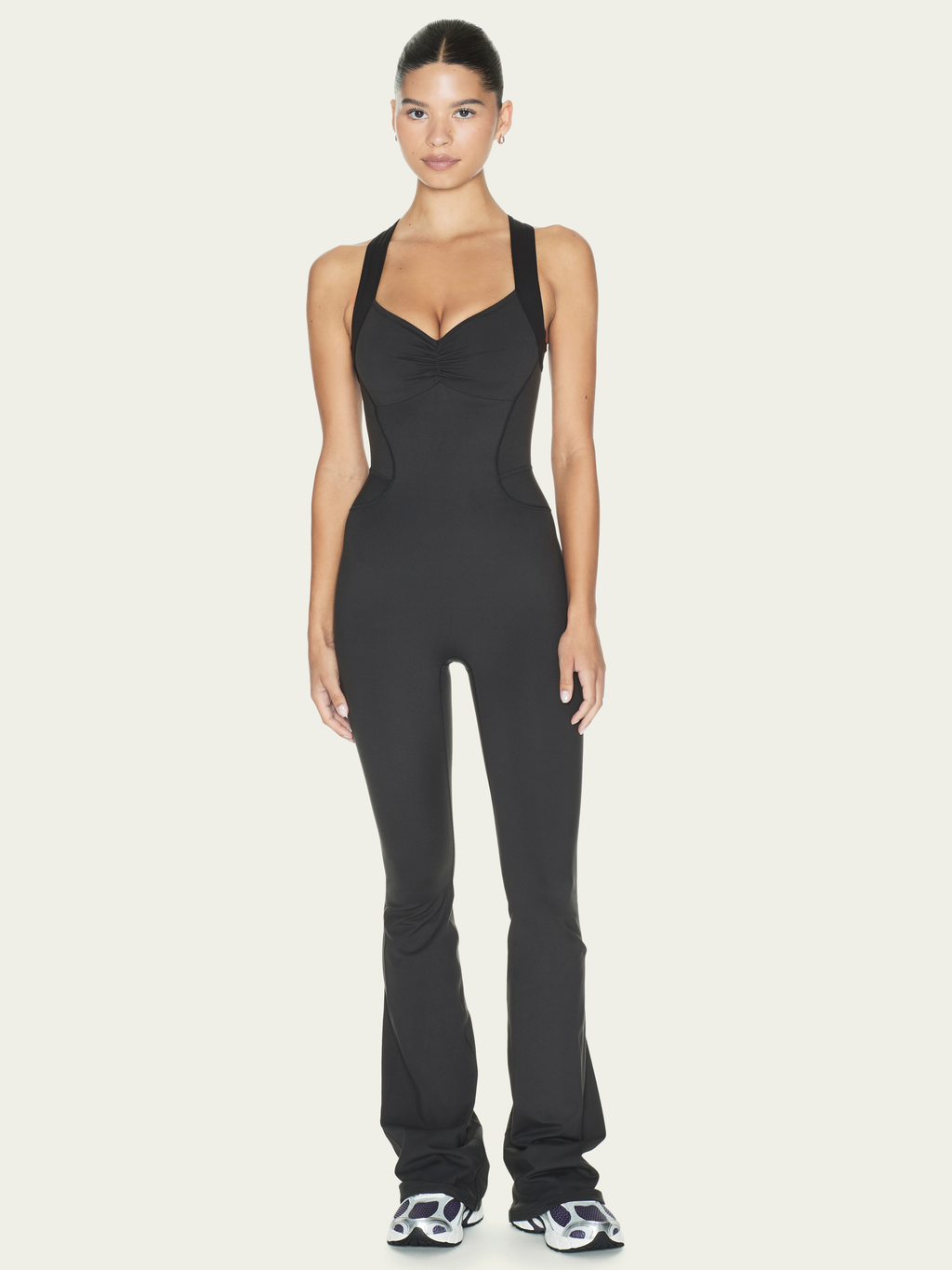 The Sculpt Onesie Charcoal & Black