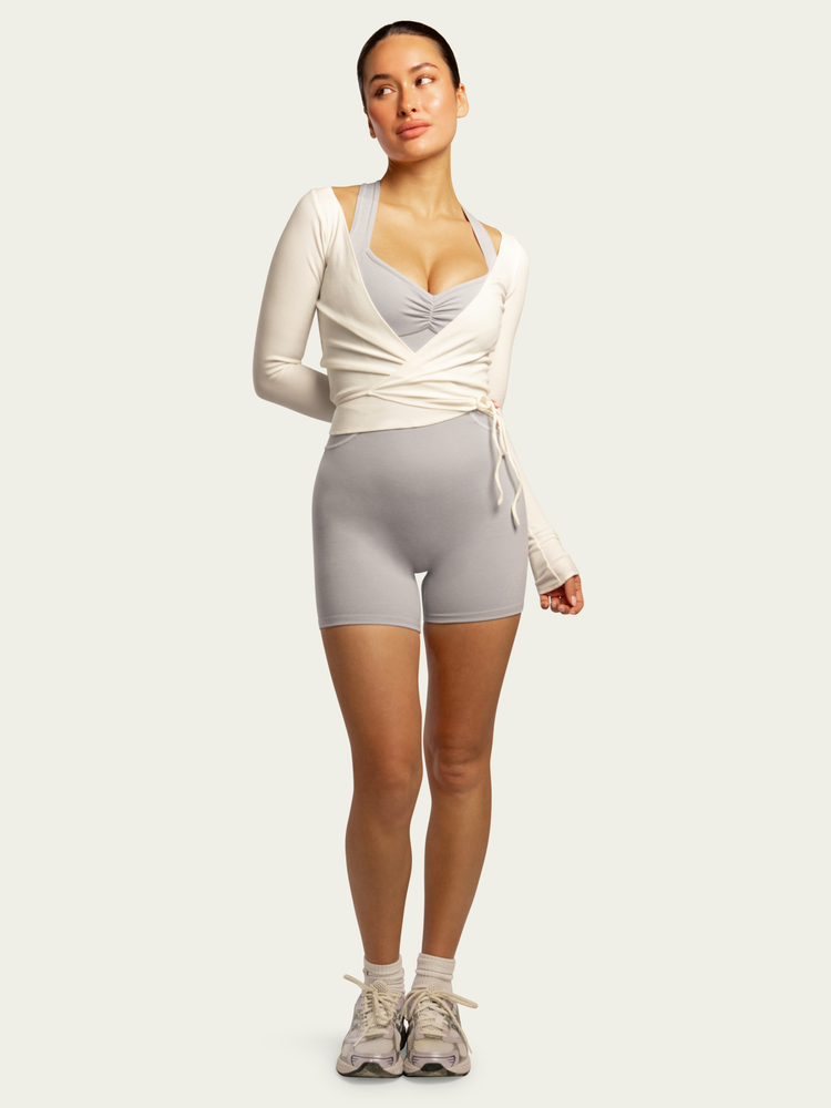 The Sculpt Shortie / Heather-Grey