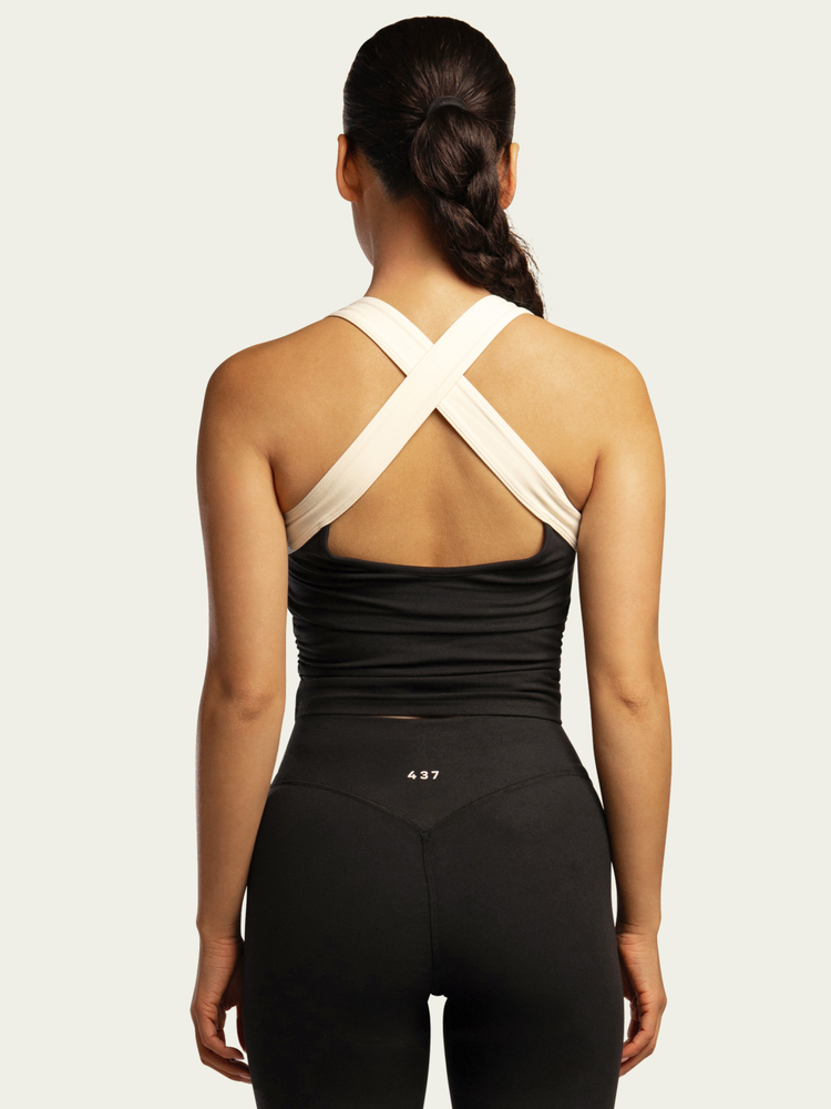 The Sculpt Tank / Black-Cream