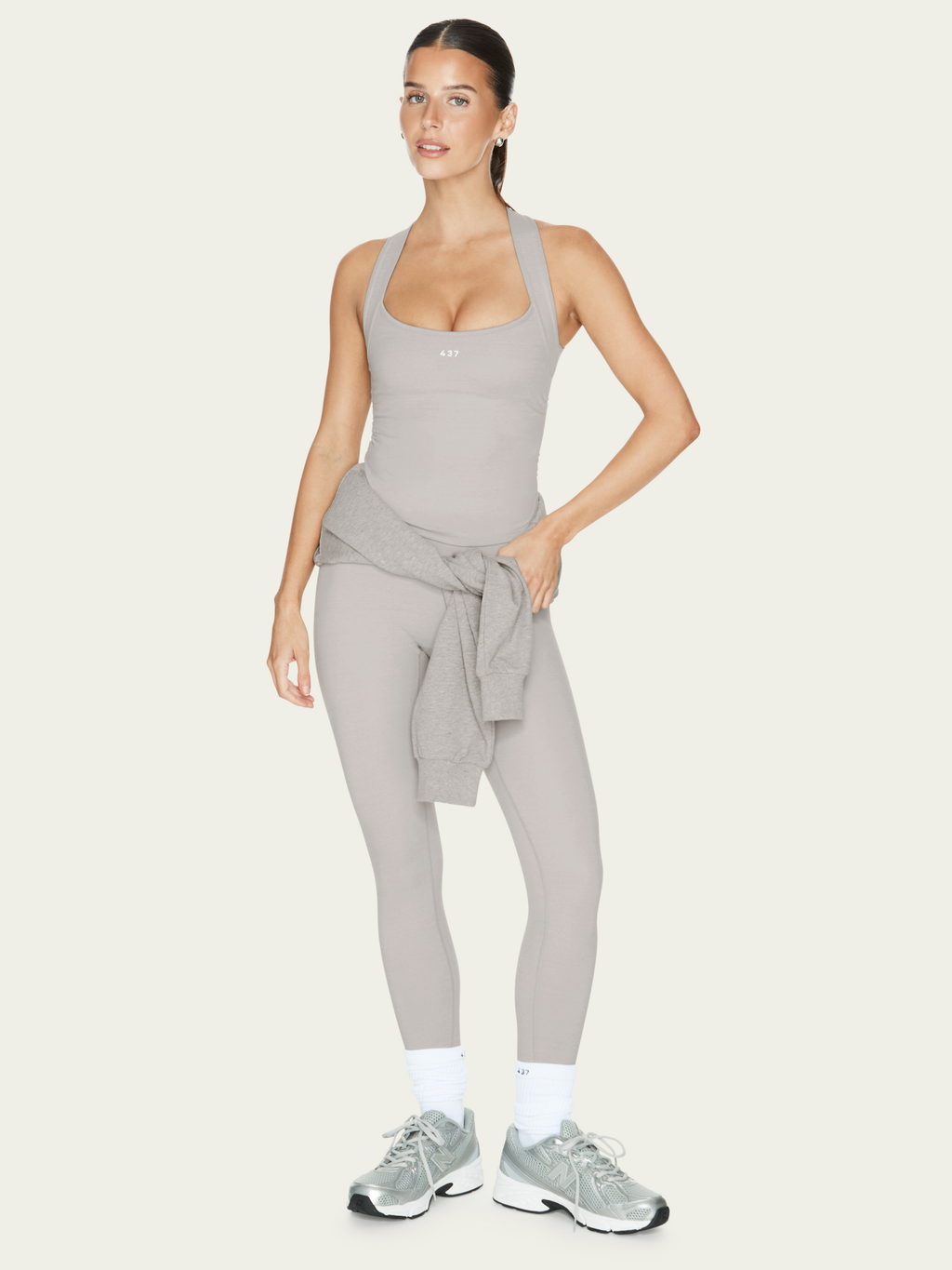 The Sculpt Tank Heather Grey