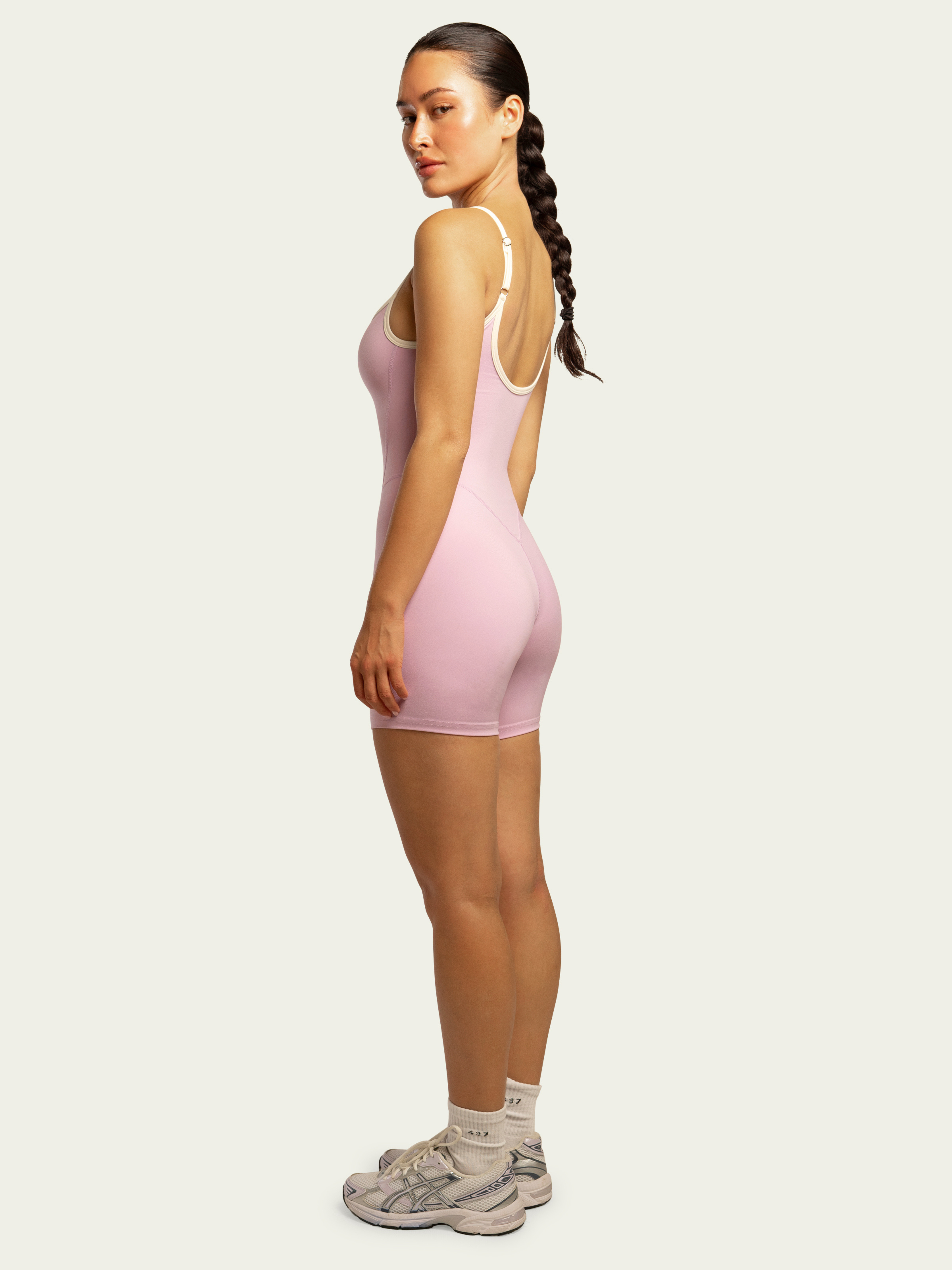 The Shorts Onesie / Parfait-Cream