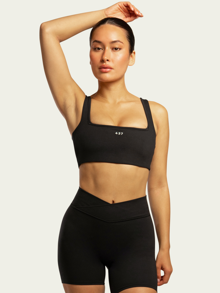 The Square Bra / Black
