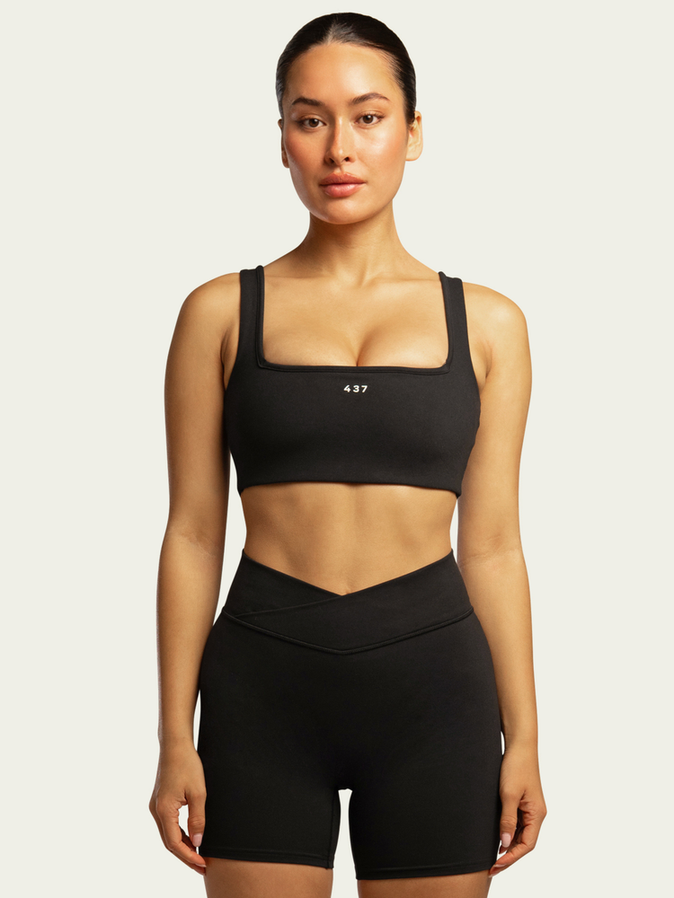 The Square Bra / Black