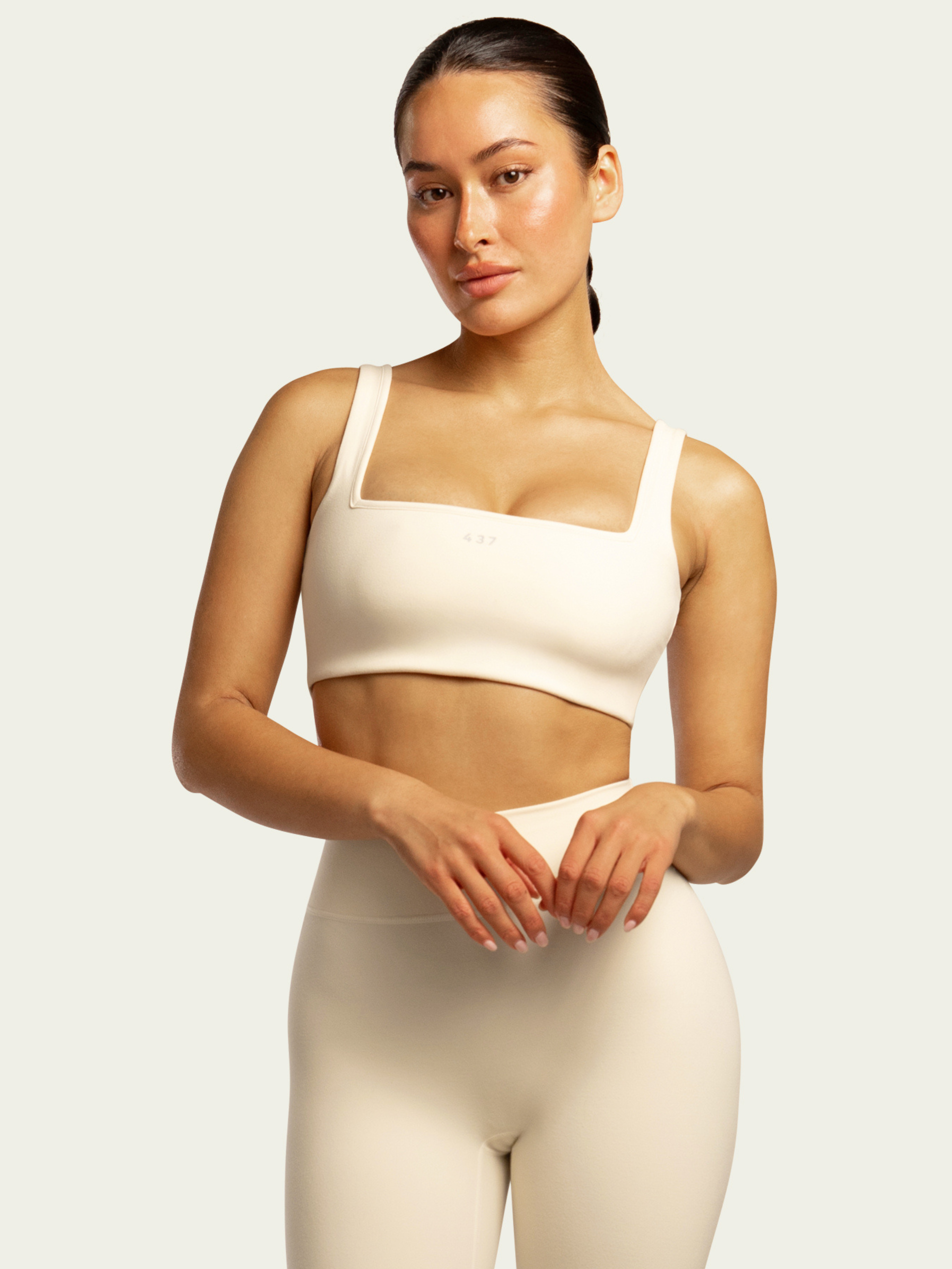 The Square Bra / Cream
