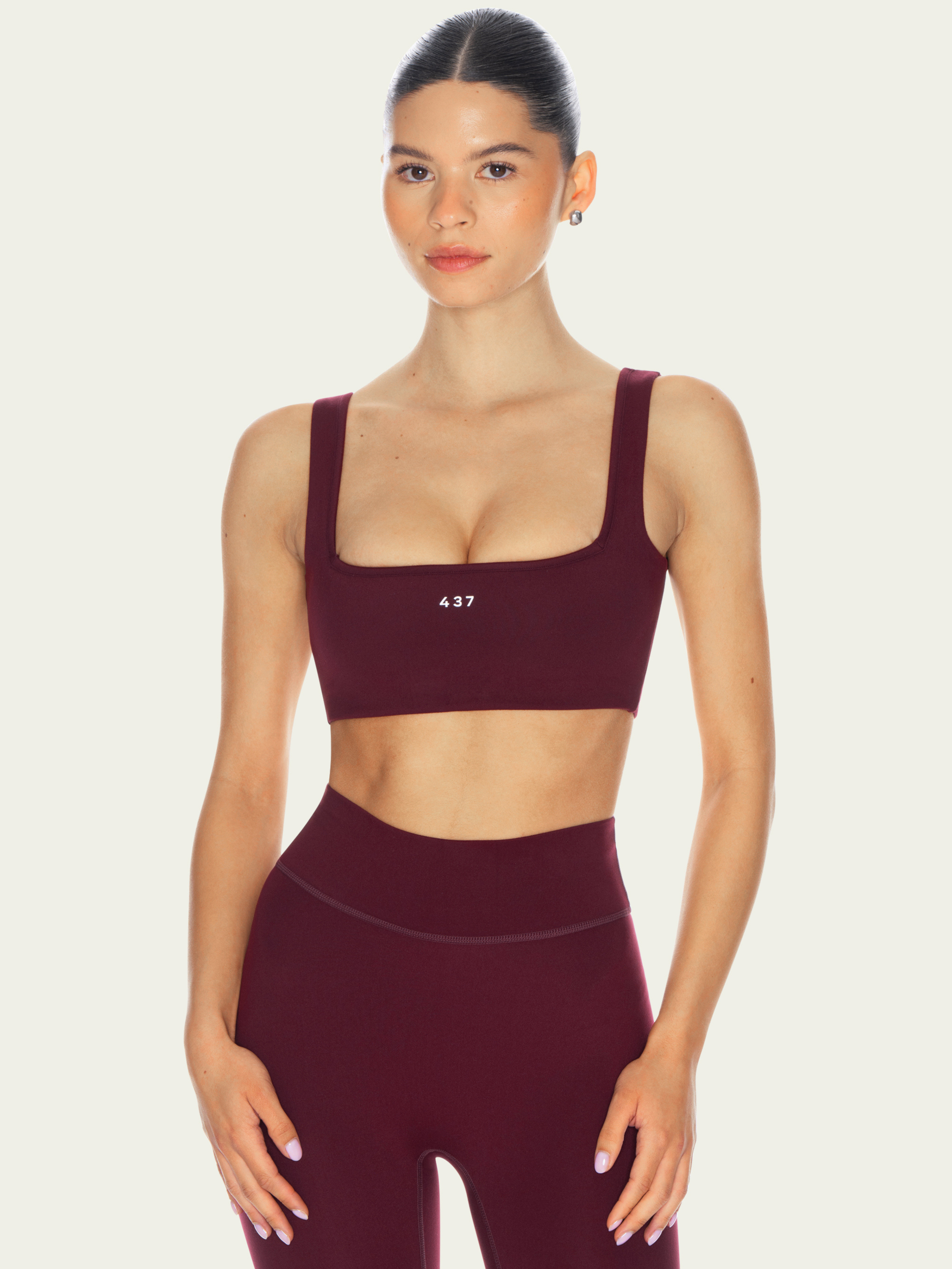 The Square Bra Black Cherry