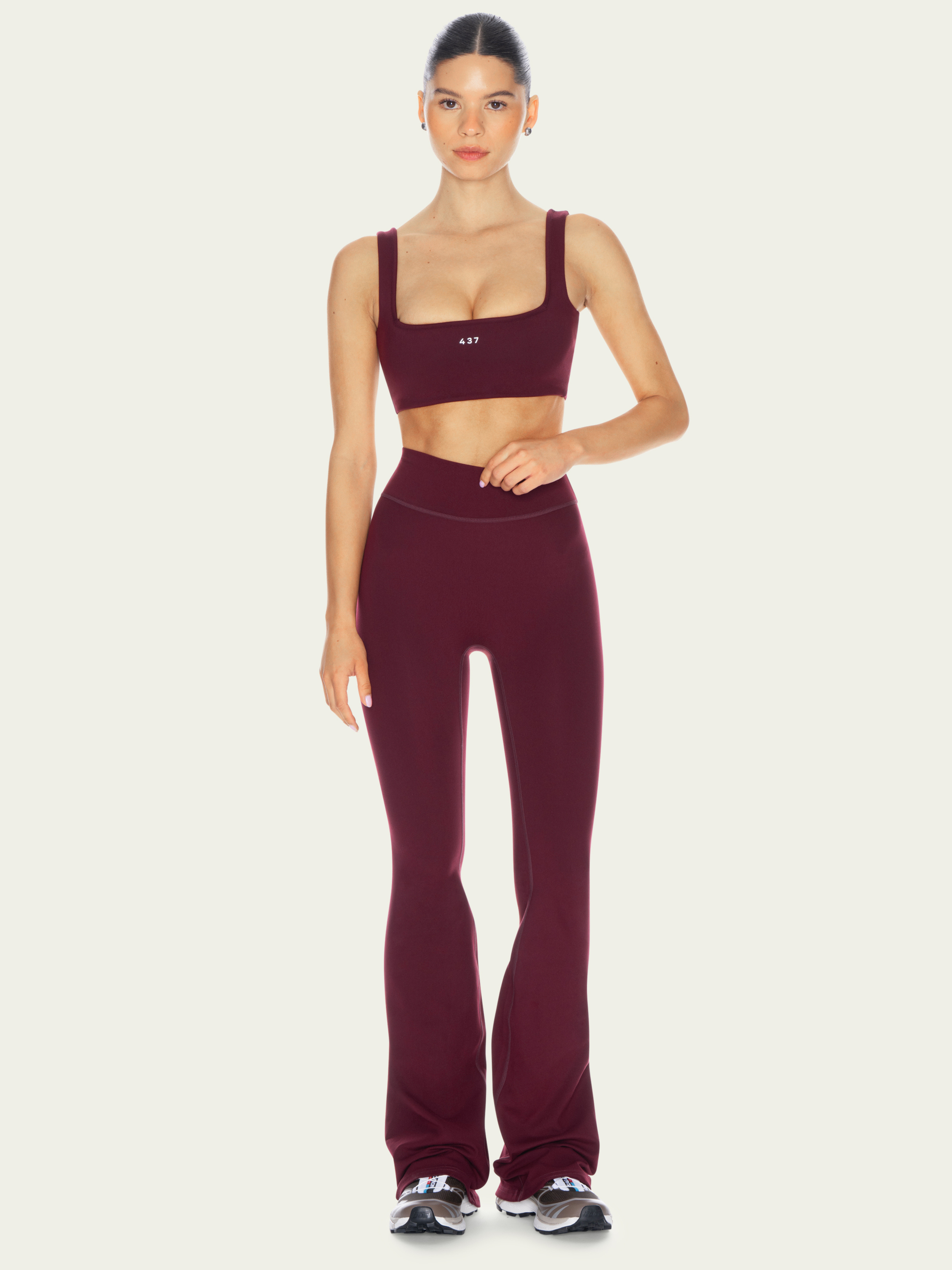 The Square Bra Black Cherry