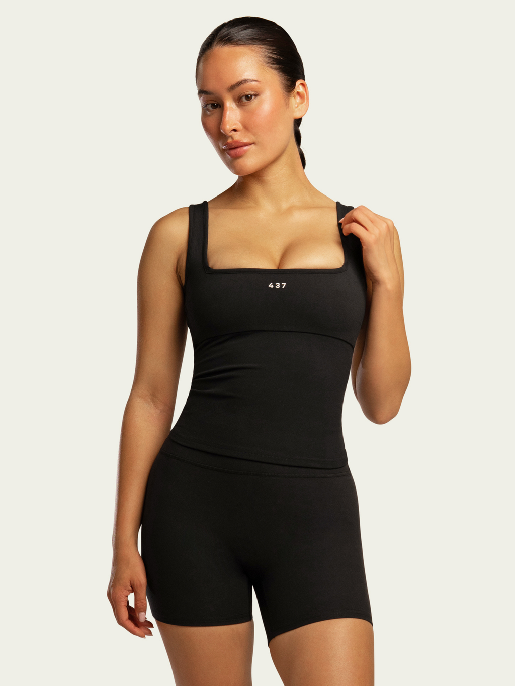 The Square Tank Black