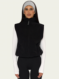 The Teddy Vest Black