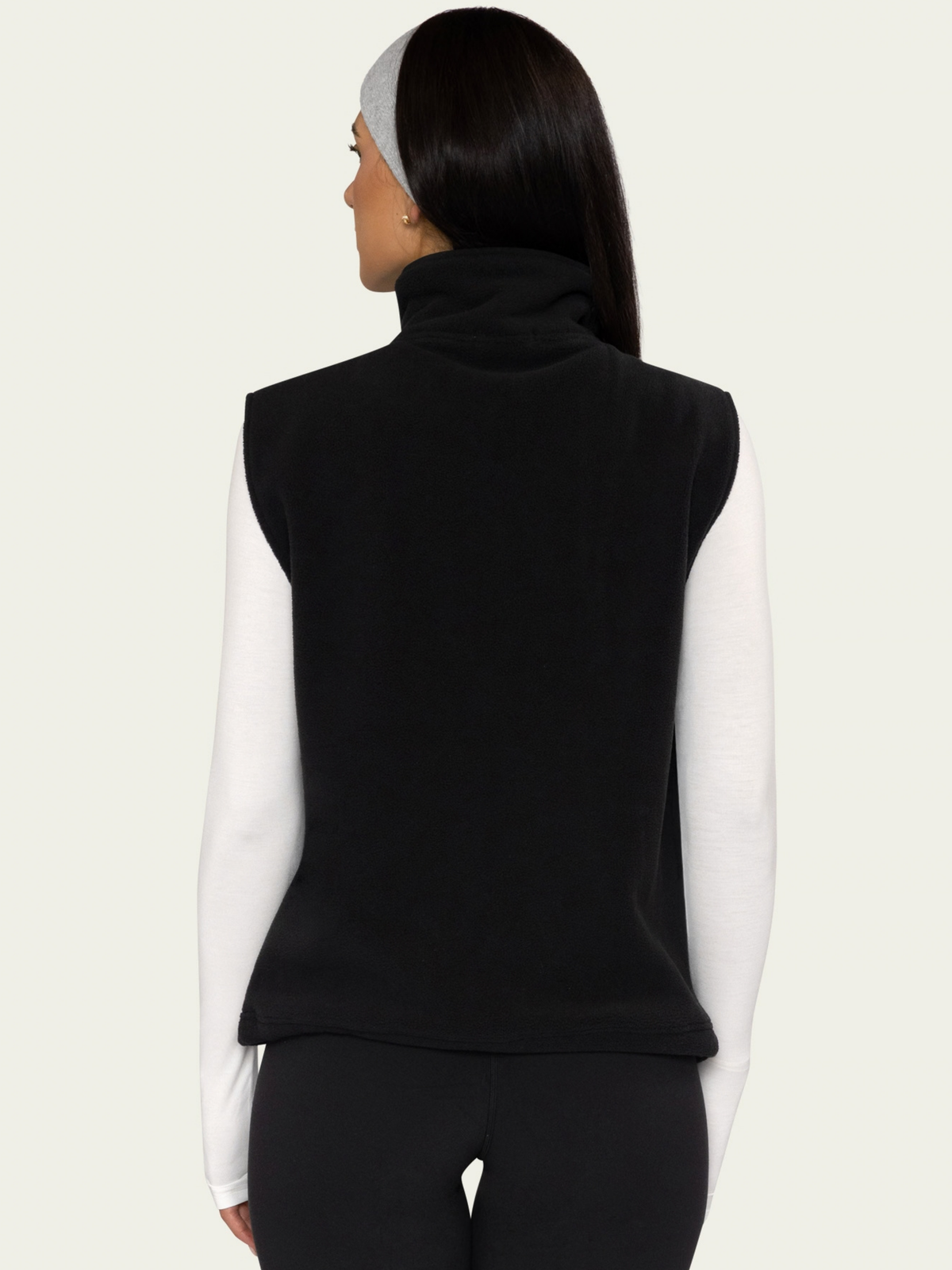 The Teddy Vest Black