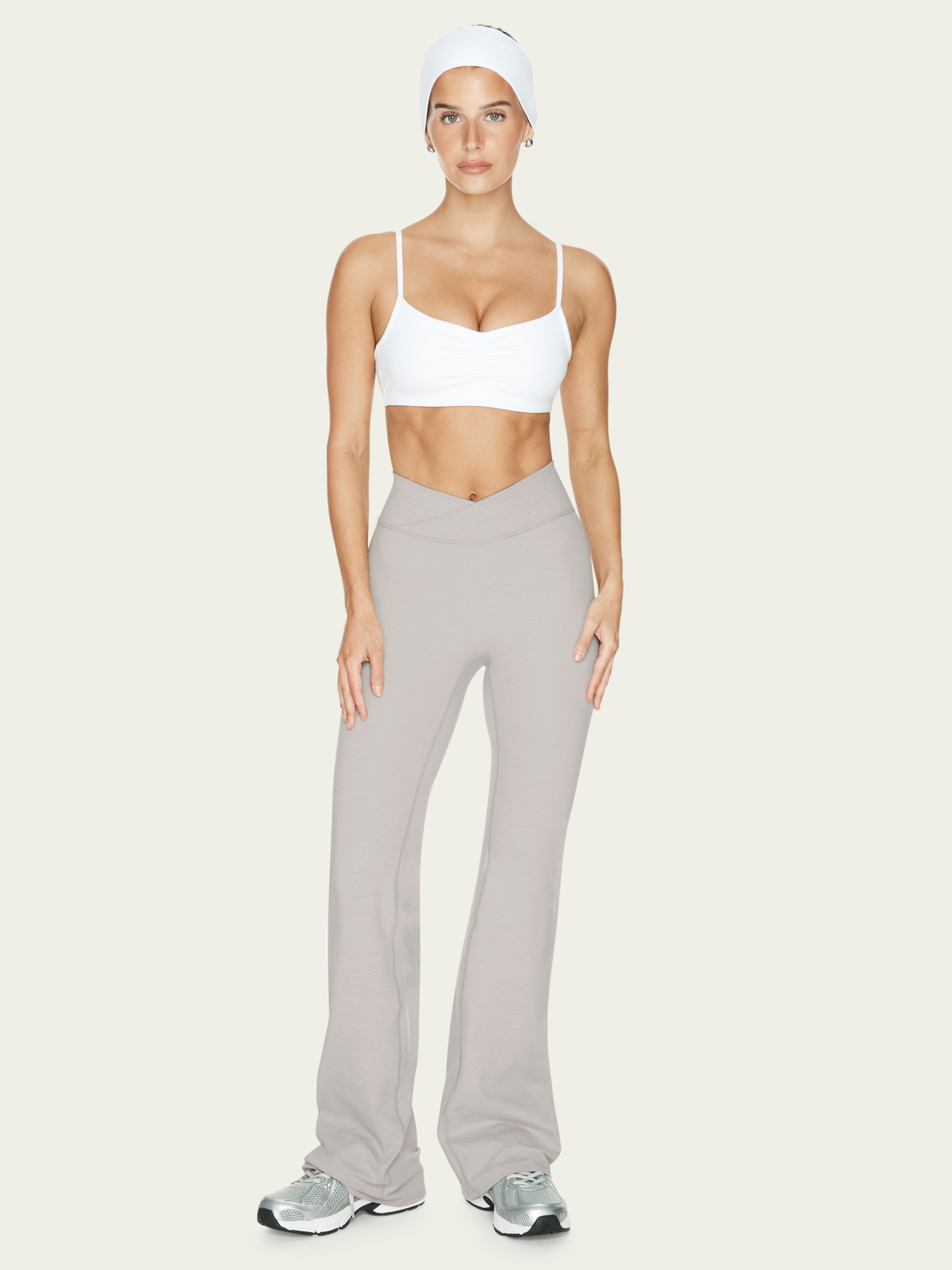 V Flare Heather Grey