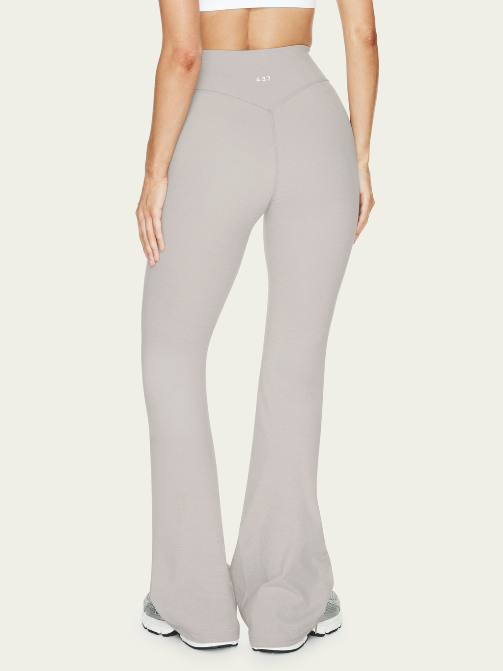 The V Flare Heather Grey