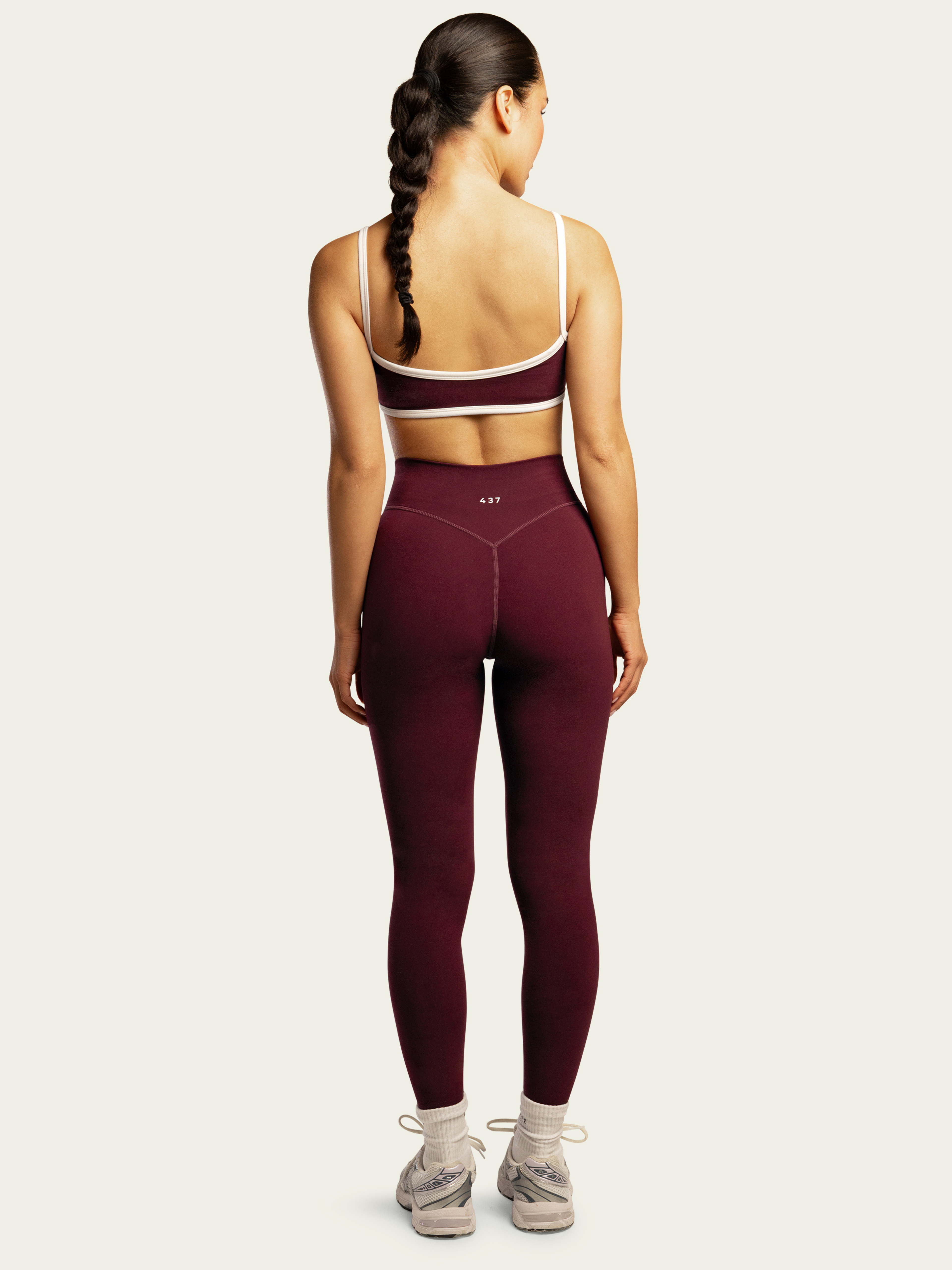 The V Legging Black Cherry