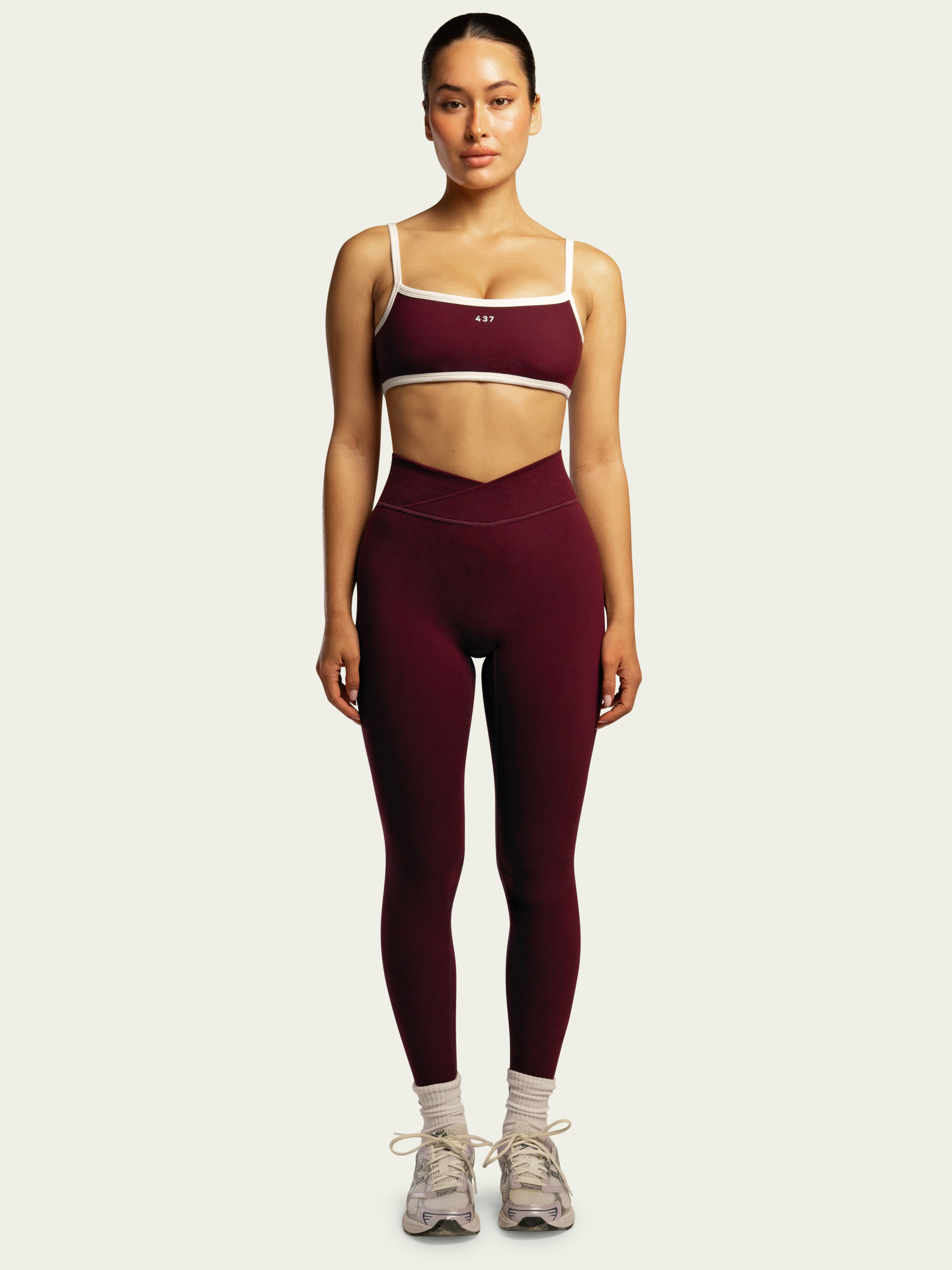 The V Legging Black Cherry