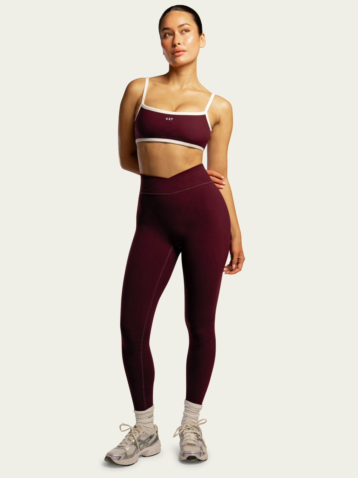 The V Legging Black Cherry