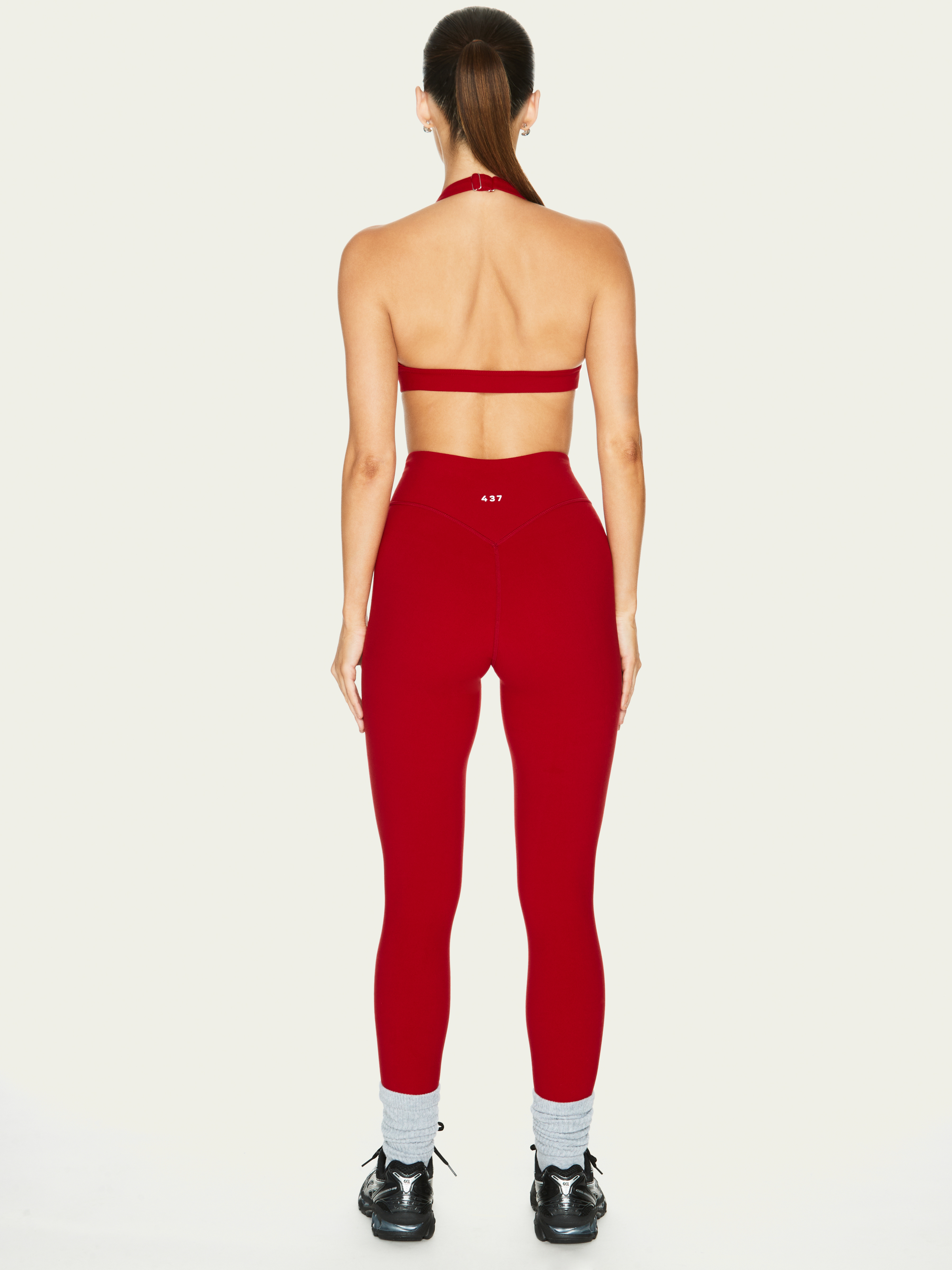The V Legging Scarlet