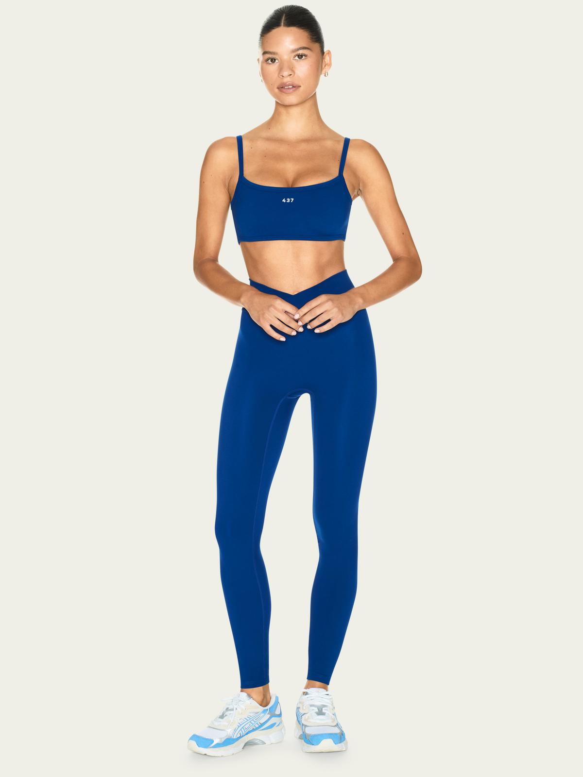 The V Legging True Blue
