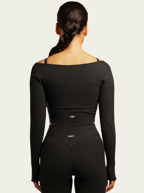 The Wrap Top / Black | 437
