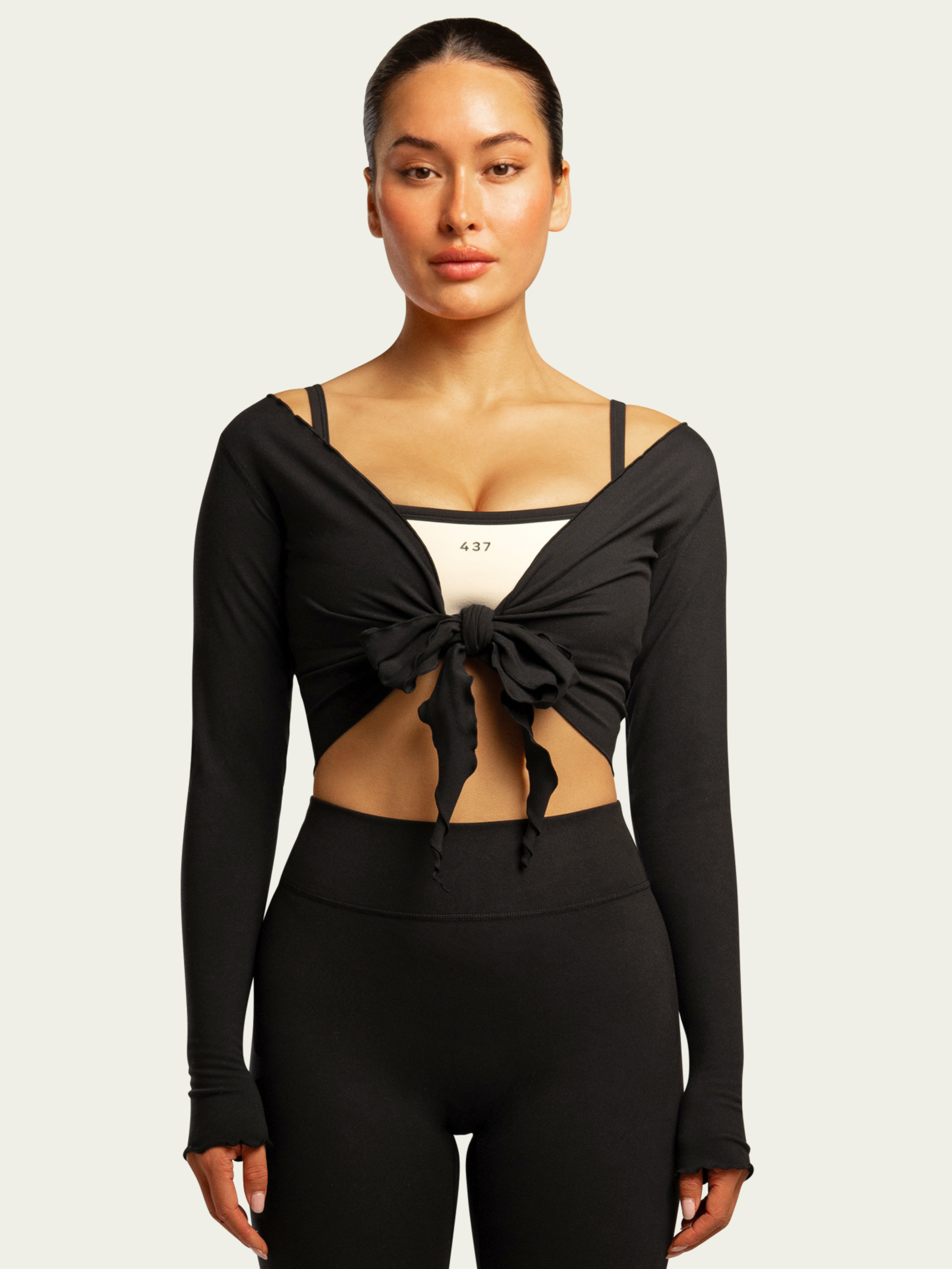 The Wrap Top / Black