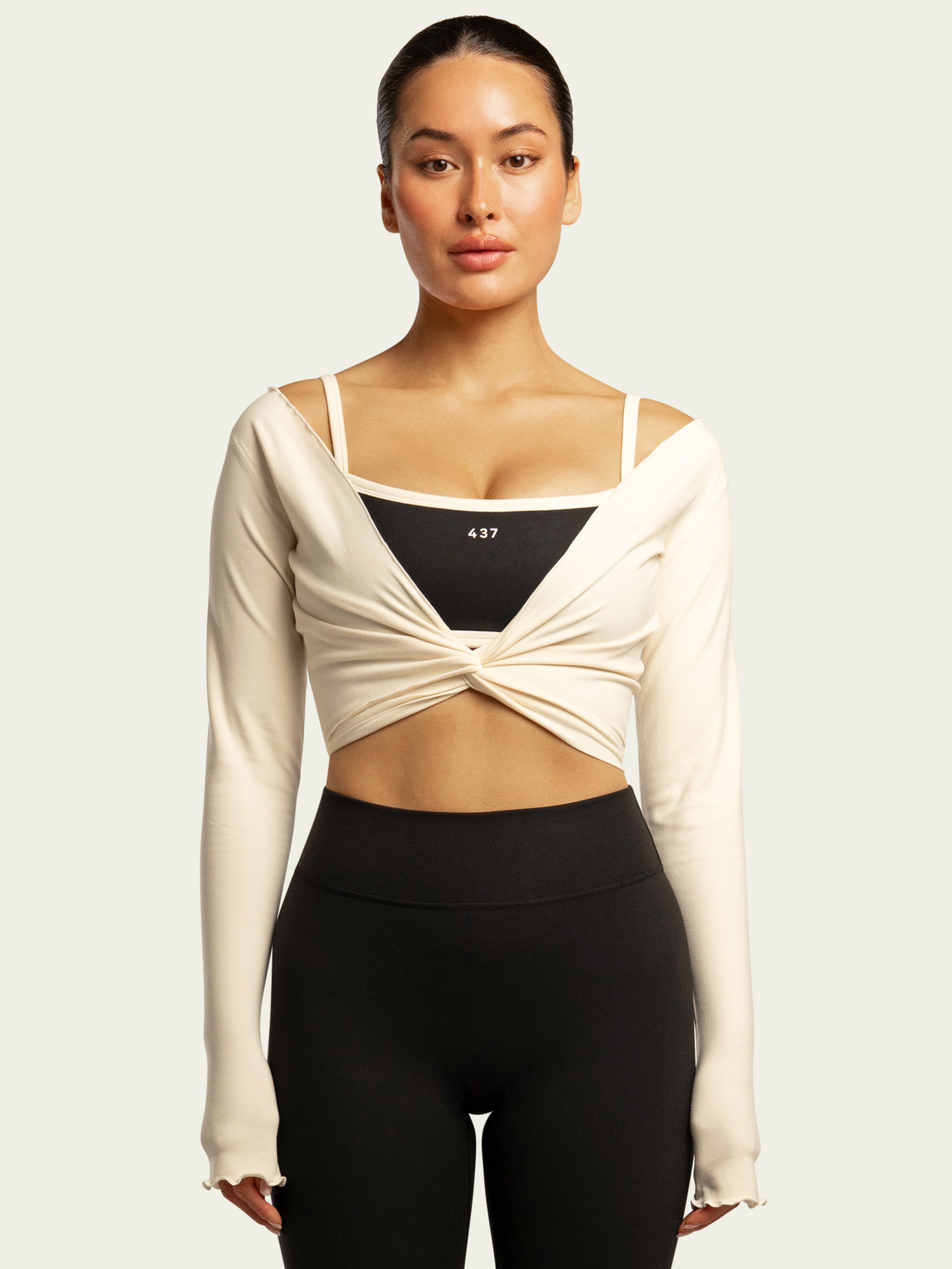 The Wrap Top / Cream