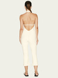 The Halter Onesie Cream